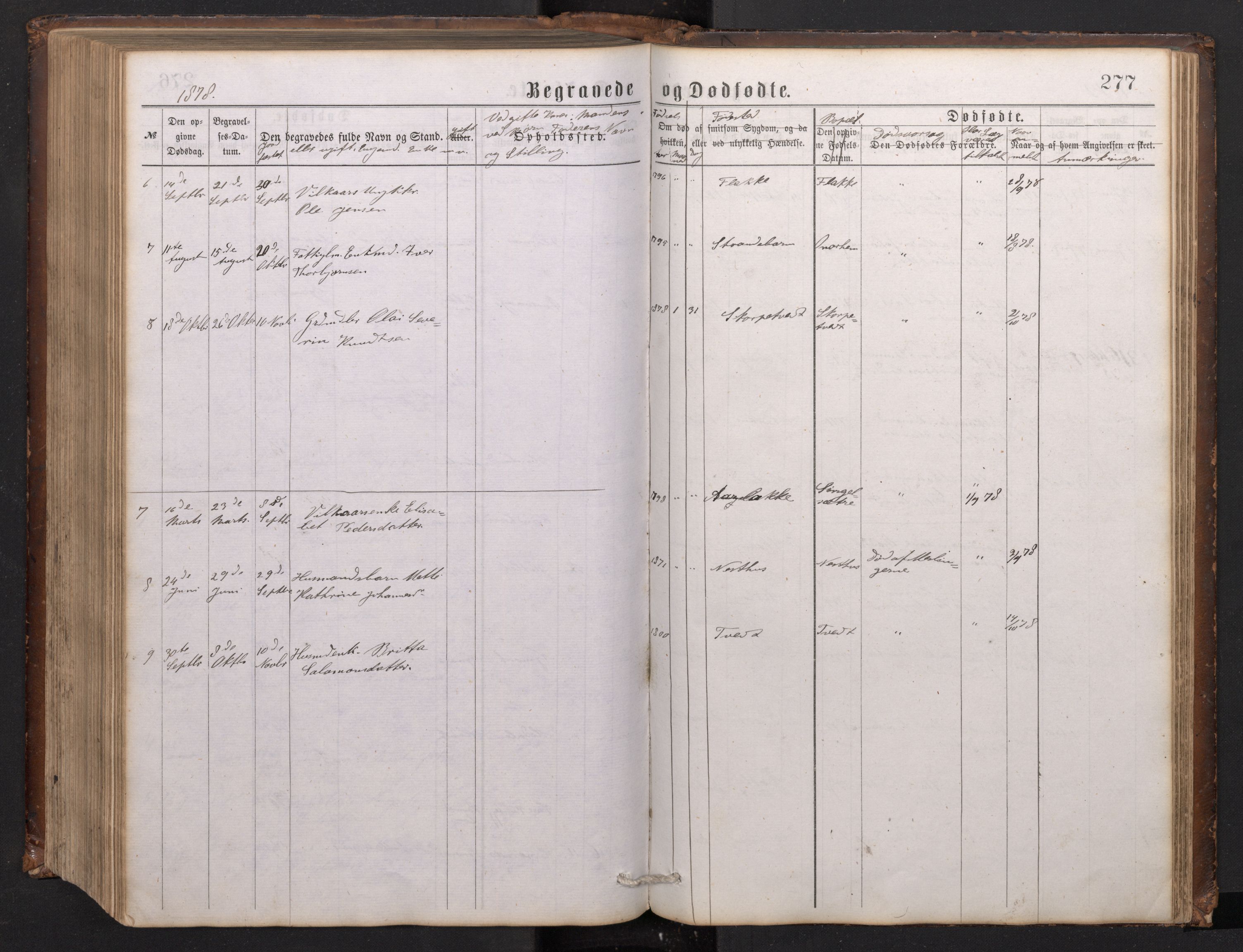 Tysnes sokneprestembete, AV/SAB-A-78601/H/Hab: Parish register (copy) no. C 1, 1873-1895, p. 276b-277a