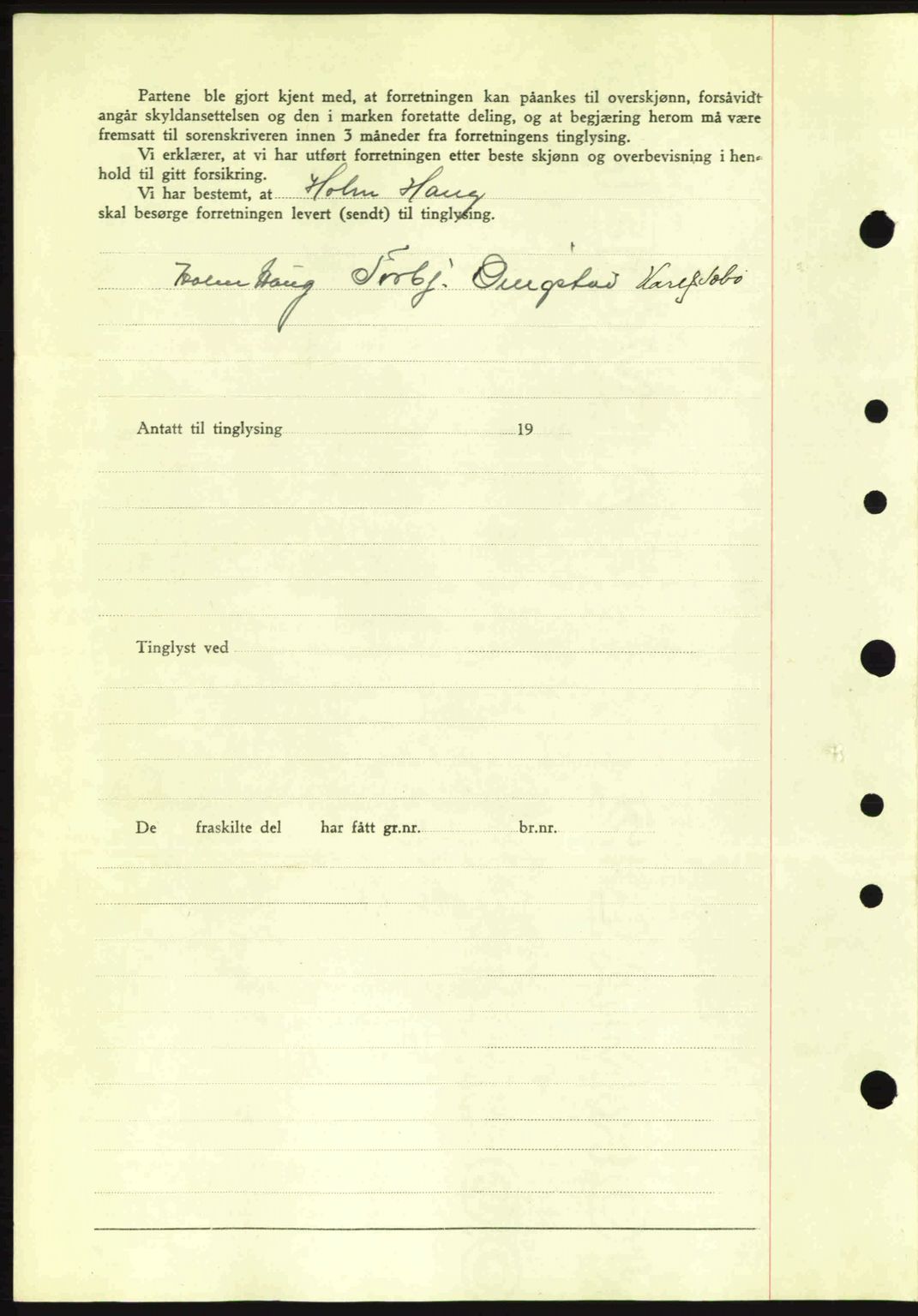 Moss sorenskriveri, AV/SAO-A-10168: Mortgage book no. A9, 1941-1942, Diary no: : 656/1942