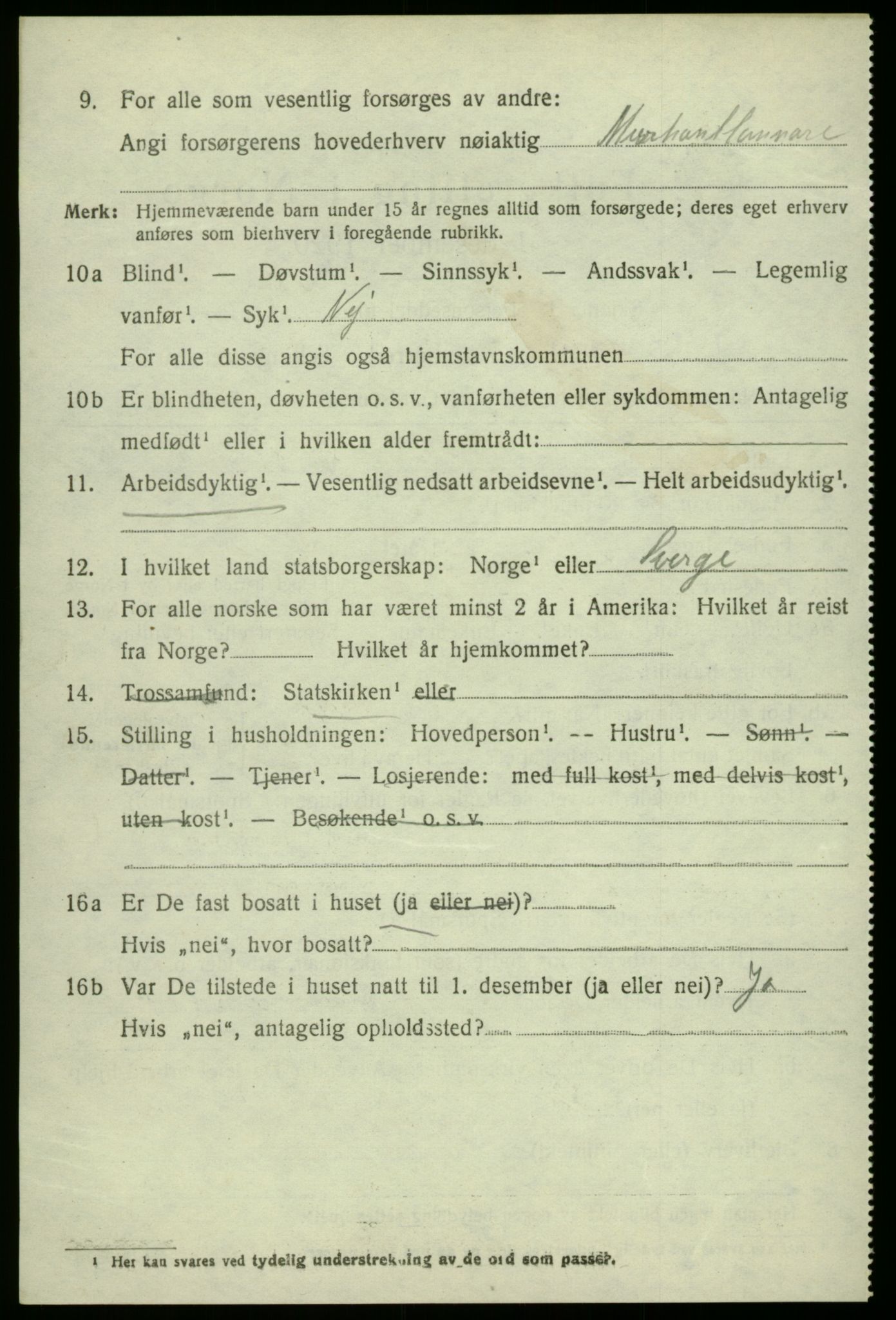 SAB, 1920 census for Laksevåg, 1920, p. 3343