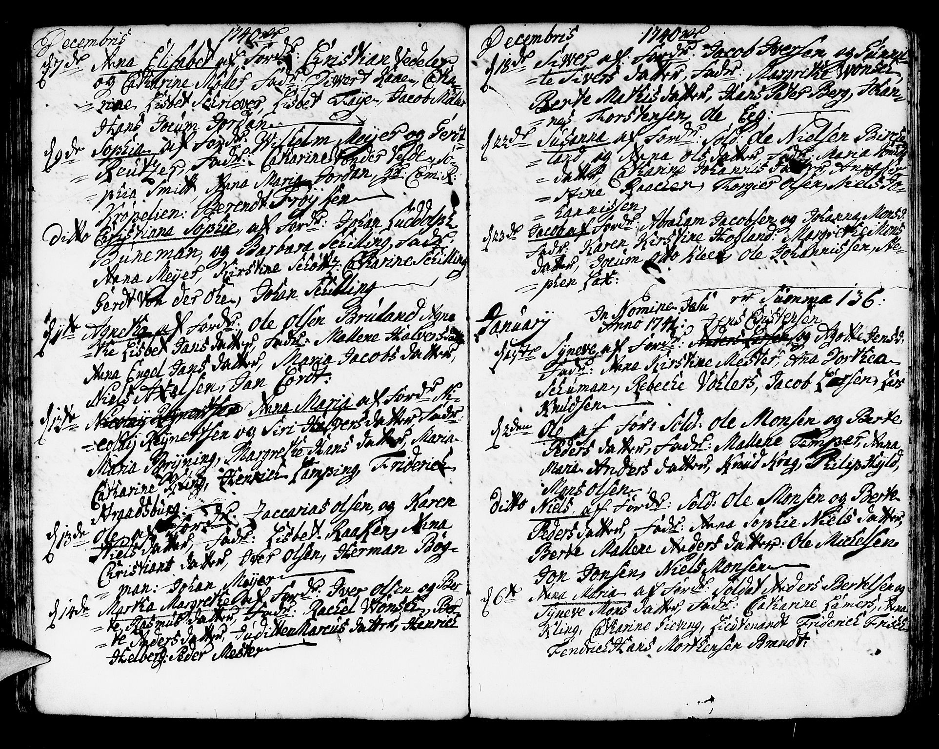 Korskirken sokneprestembete, SAB/A-76101/H/Haa/L0004: Parish register (official) no. A 4, 1720-1750, p. 220