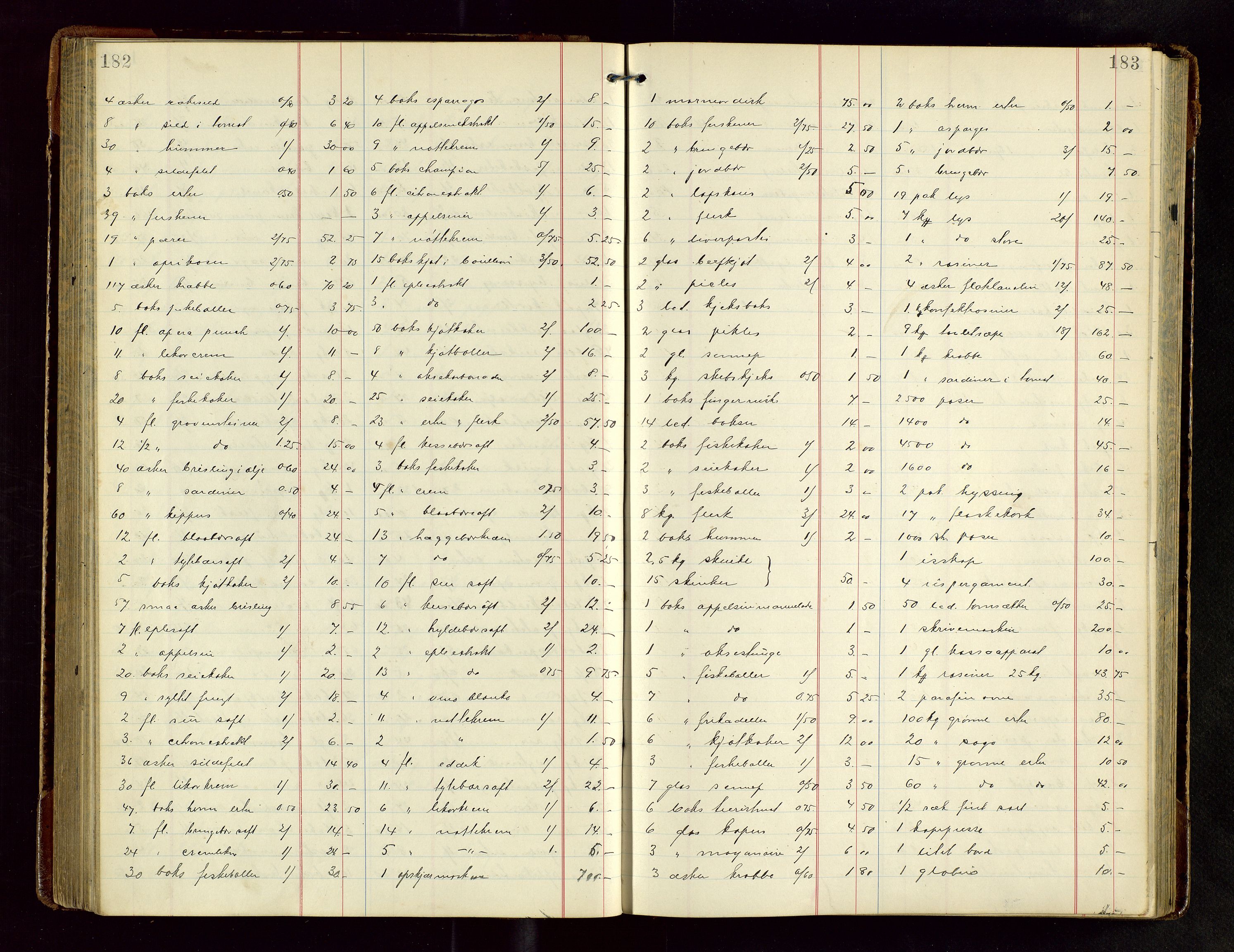 Haugesund tingrett, AV/SAST-A-101415/01/IV/IVB/L0004: Skifteregistreringsprotokoll, med register, 1914-1923, p. 182-183