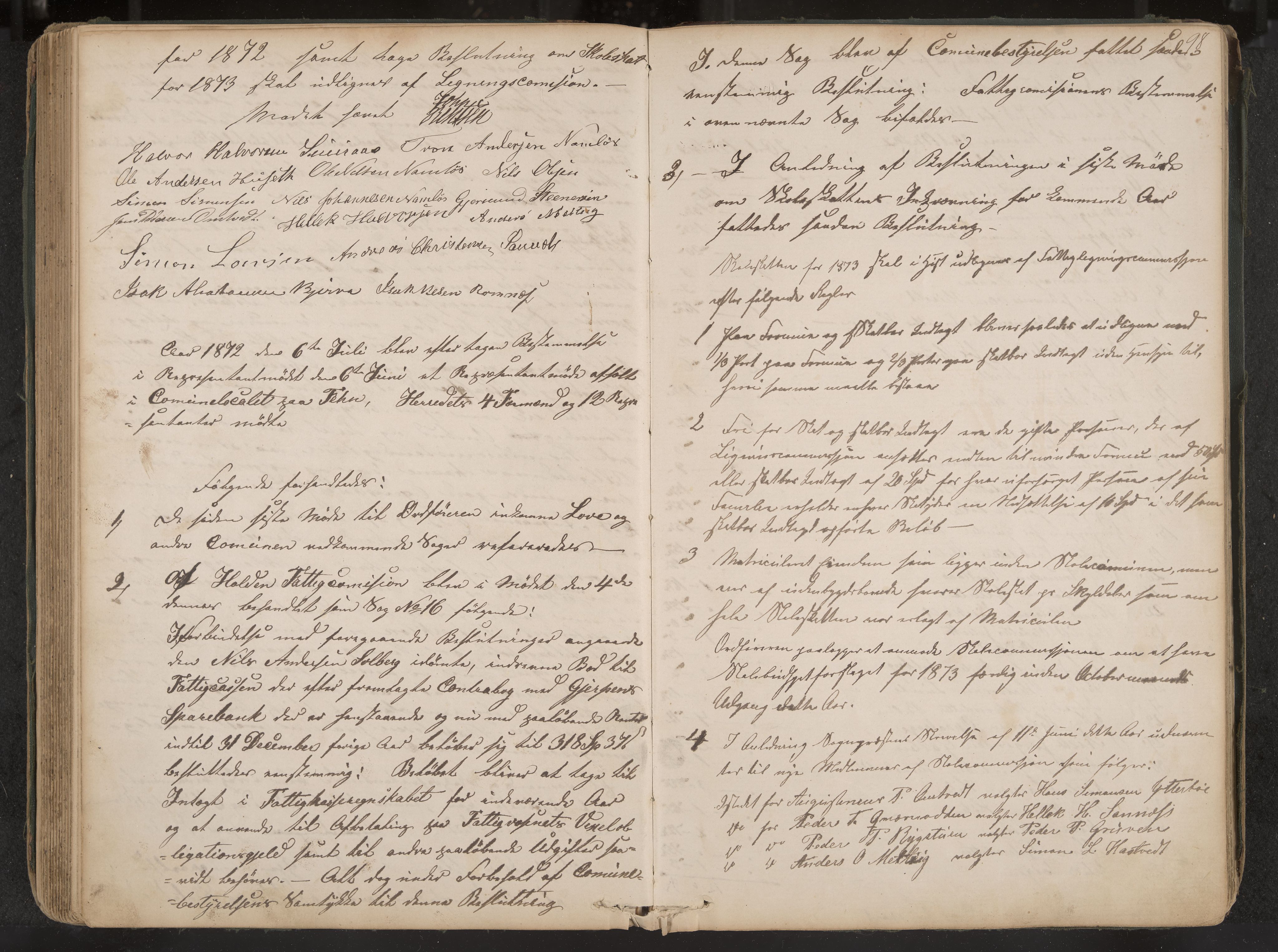 Holla formannskap og sentraladministrasjon, IKAK/0819021-1/A/L0002: Møtebok, 1864-1880, p. 98