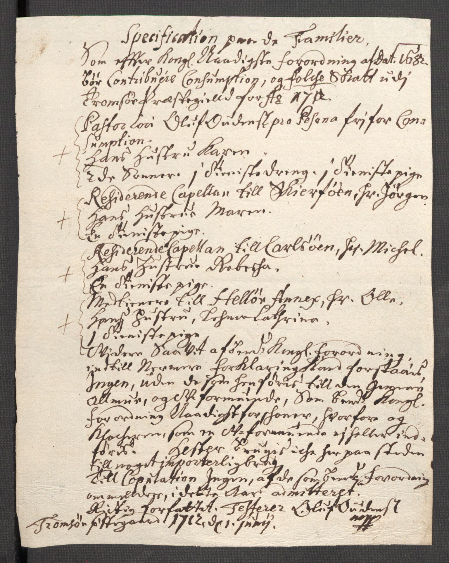 Rentekammeret inntil 1814, Reviderte regnskaper, Fogderegnskap, AV/RA-EA-4092/R68/L4758: Fogderegnskap Senja og Troms, 1711-1712, p. 348