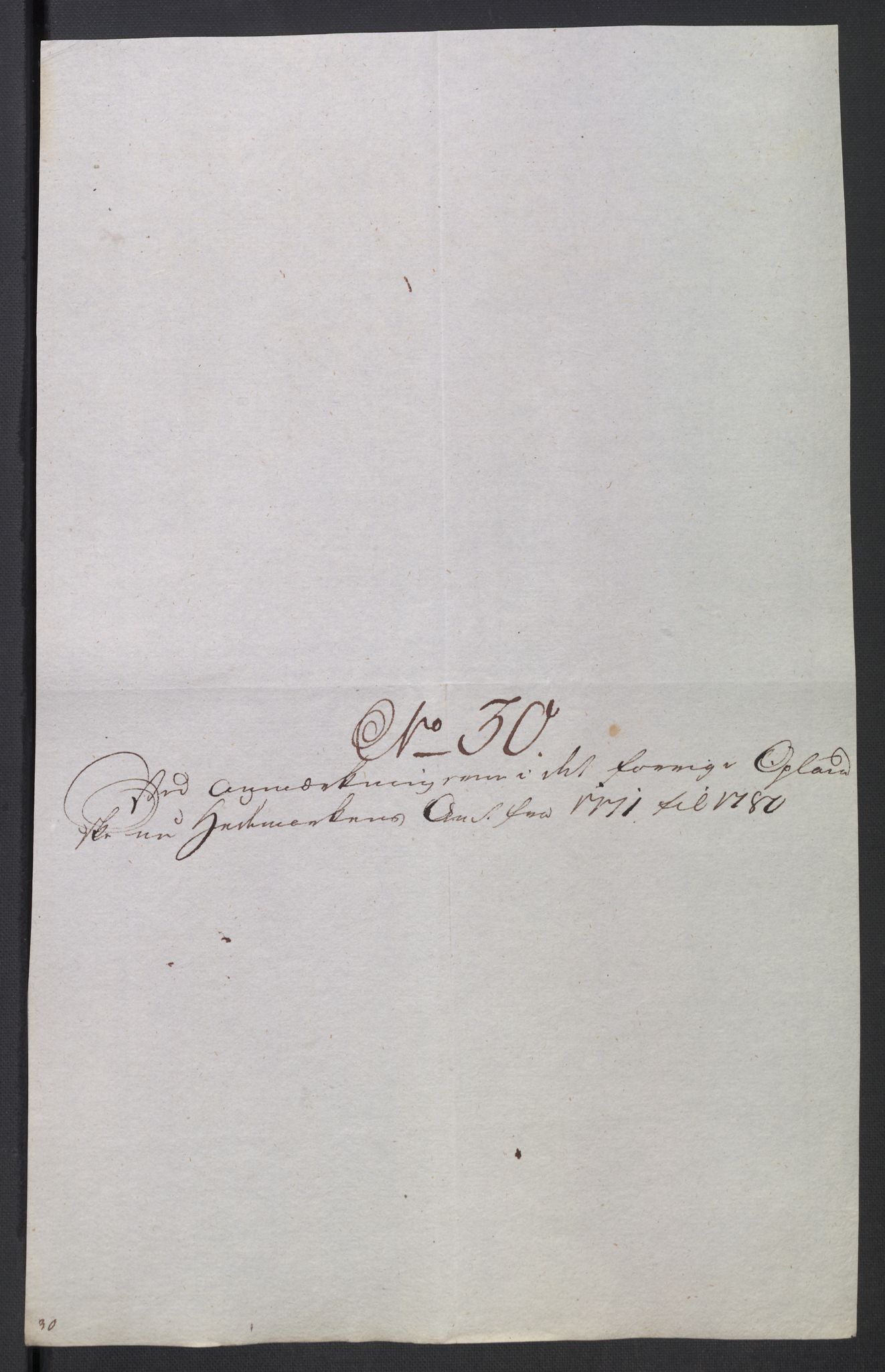 Rentekammeret inntil 1814, Reviderte regnskaper, Mindre regnskaper, AV/RA-EA-4068/Rb/L0014: Opplands amt, 1771-1779, p. 735