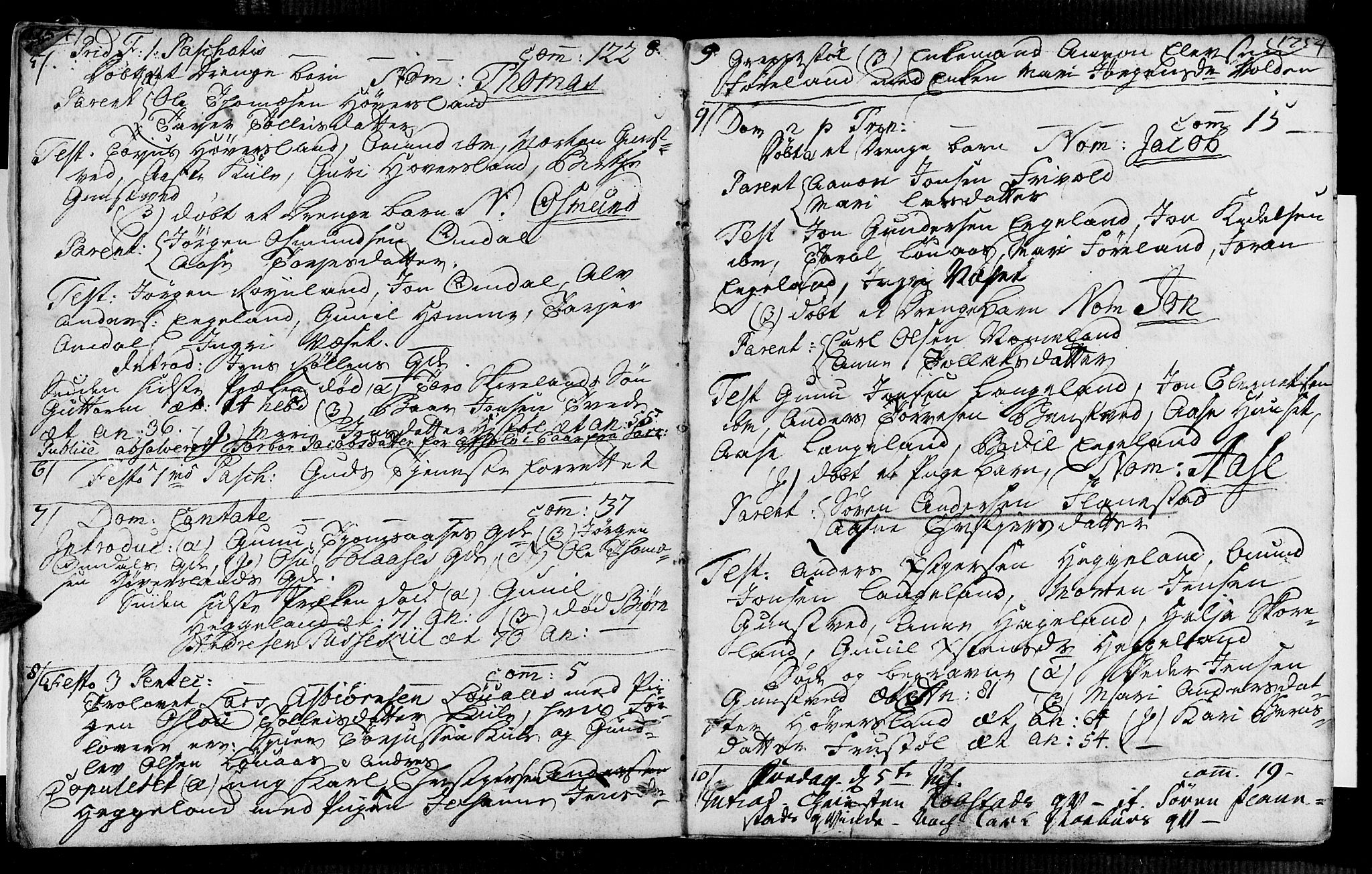 Vennesla sokneprestkontor, AV/SAK-1111-0045/Fa/Faa/L0001: Parish register (official) no. A 1, 1753-1785, p. 8-9