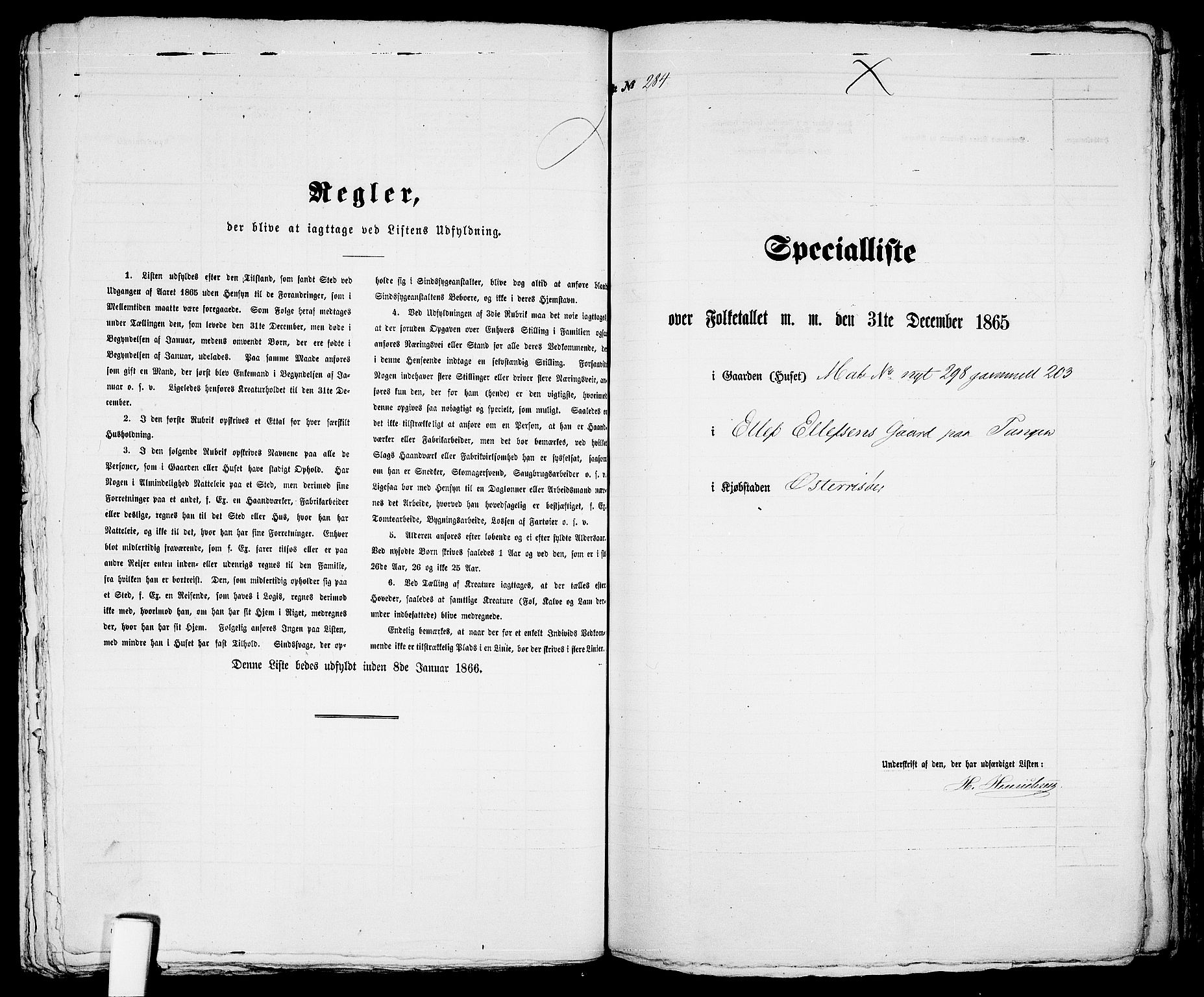 RA, 1865 census for Risør/Risør, 1865, p. 579