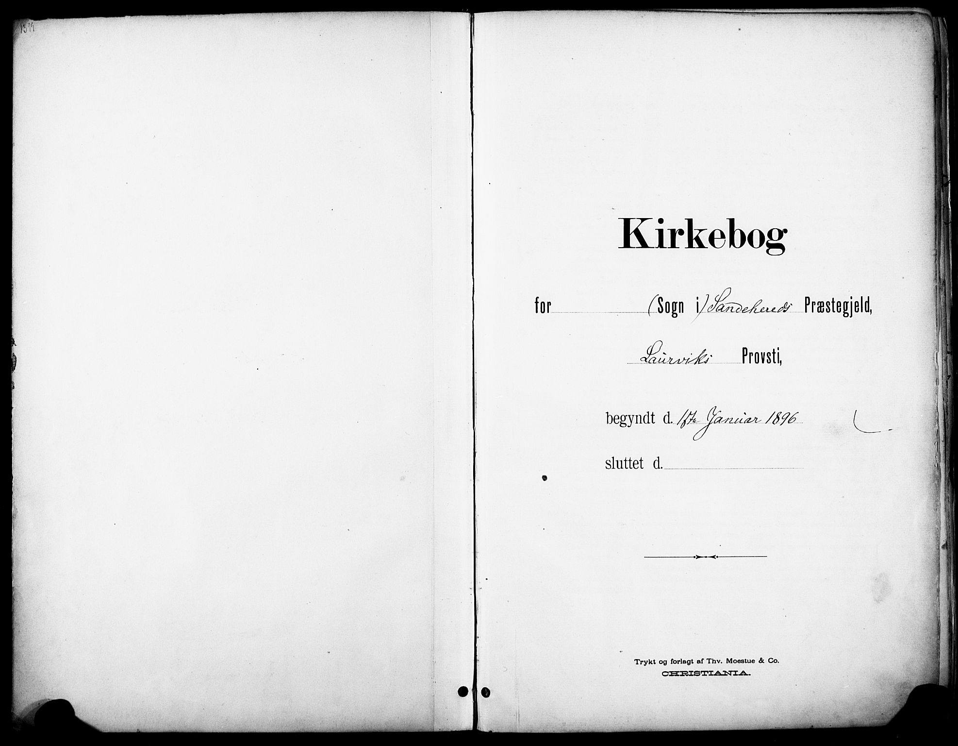 Sandar kirkebøker, AV/SAKO-A-243/F/Fa/L0014: Parish register (official) no. 14, 1896-1909