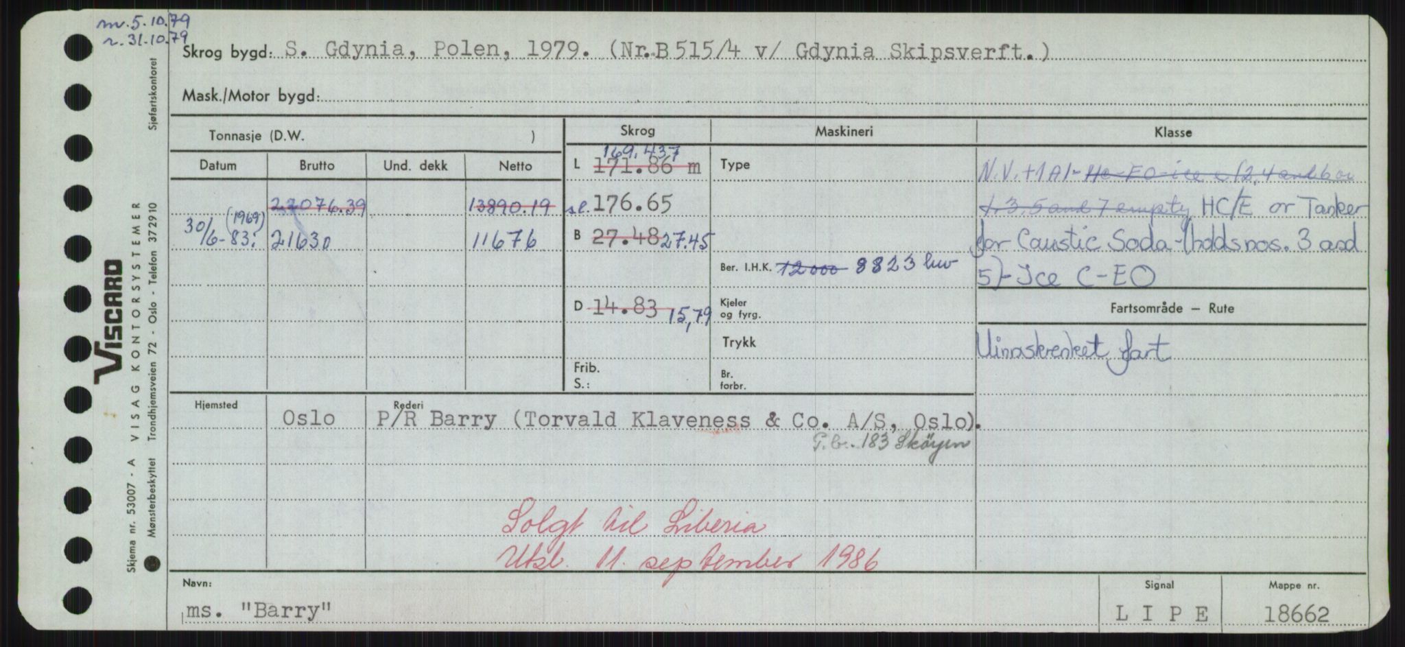 Sjøfartsdirektoratet med forløpere, Skipsmålingen, AV/RA-S-1627/H/Hd/L0003: Fartøy, B-Bev, p. 325