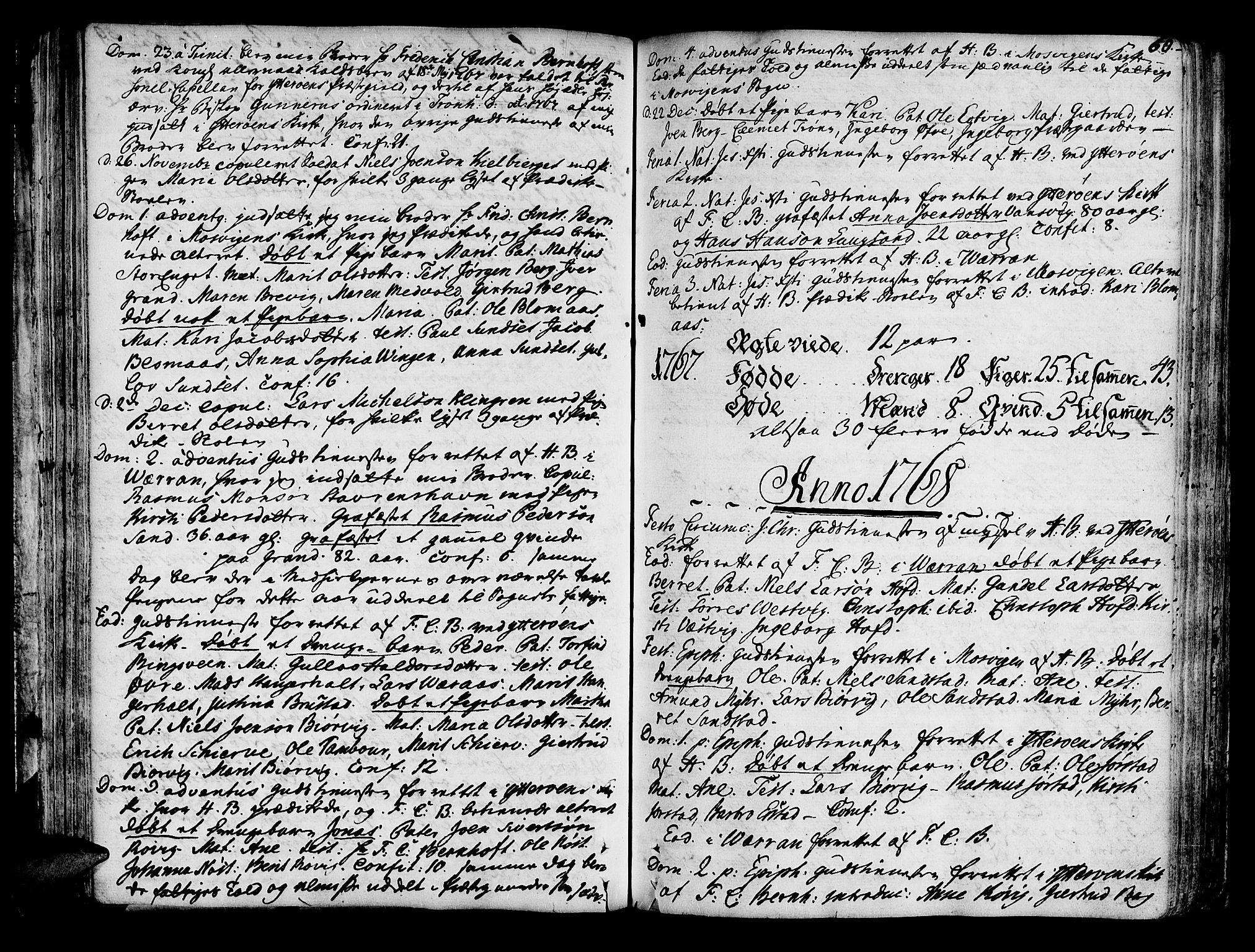 Ministerialprotokoller, klokkerbøker og fødselsregistre - Nord-Trøndelag, SAT/A-1458/722/L0216: Parish register (official) no. 722A03, 1756-1816, p. 60