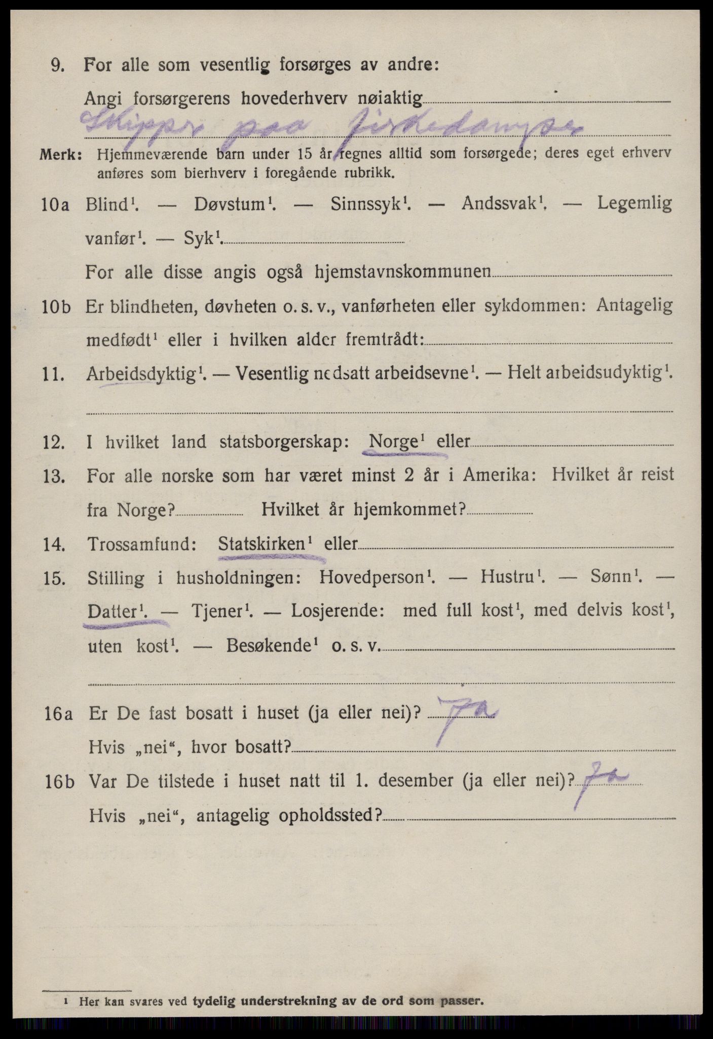 SAT, 1920 census for Hareid, 1920, p. 1376