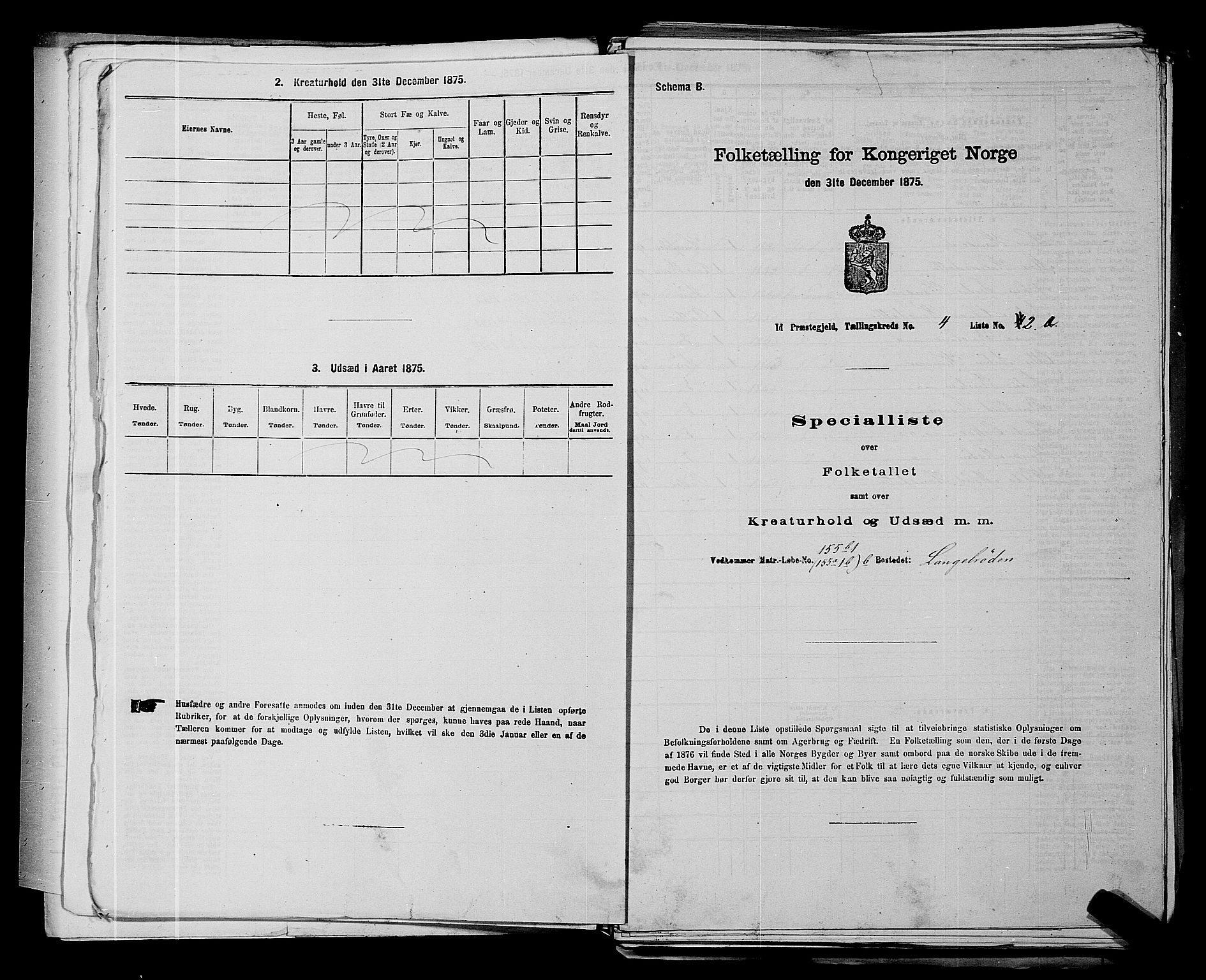 RA, 1875 census for 0117P Idd, 1875, p. 662