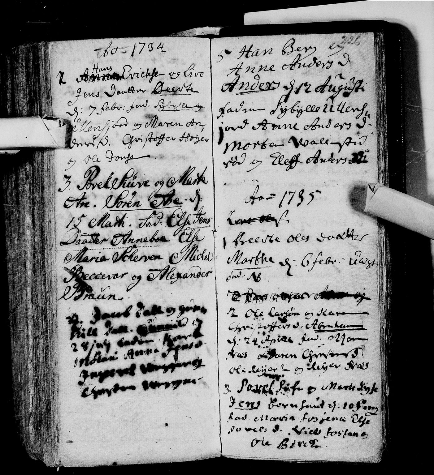 Andebu kirkebøker, SAKO/A-336/F/Fa/L0001: Parish register (official) no. 1 /3, 1623-1738, p. 226