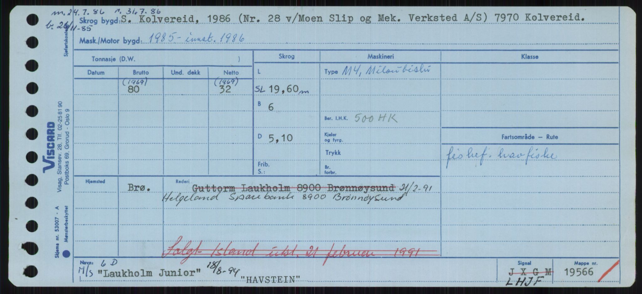 Sjøfartsdirektoratet med forløpere, Skipsmålingen, RA/S-1627/H/Ha/L0002/0002: Fartøy, Eik-Hill / Fartøy, G-Hill, p. 699