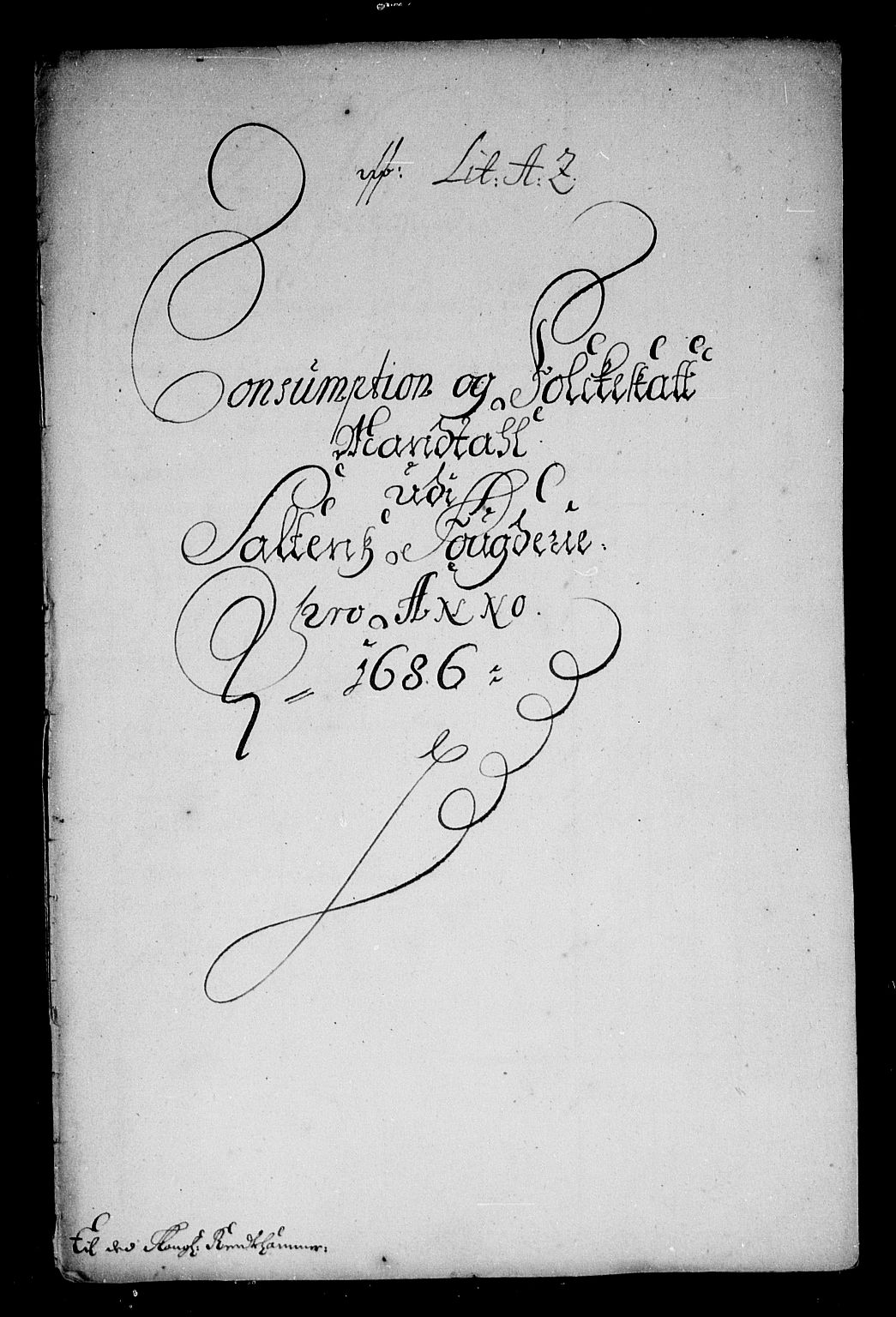 Rentekammeret inntil 1814, Reviderte regnskaper, Stiftamtstueregnskaper, Trondheim stiftamt og Nordland amt, RA/EA-6044/R/Rg/L0085: Trondheim stiftamt og Nordland amt, 1686