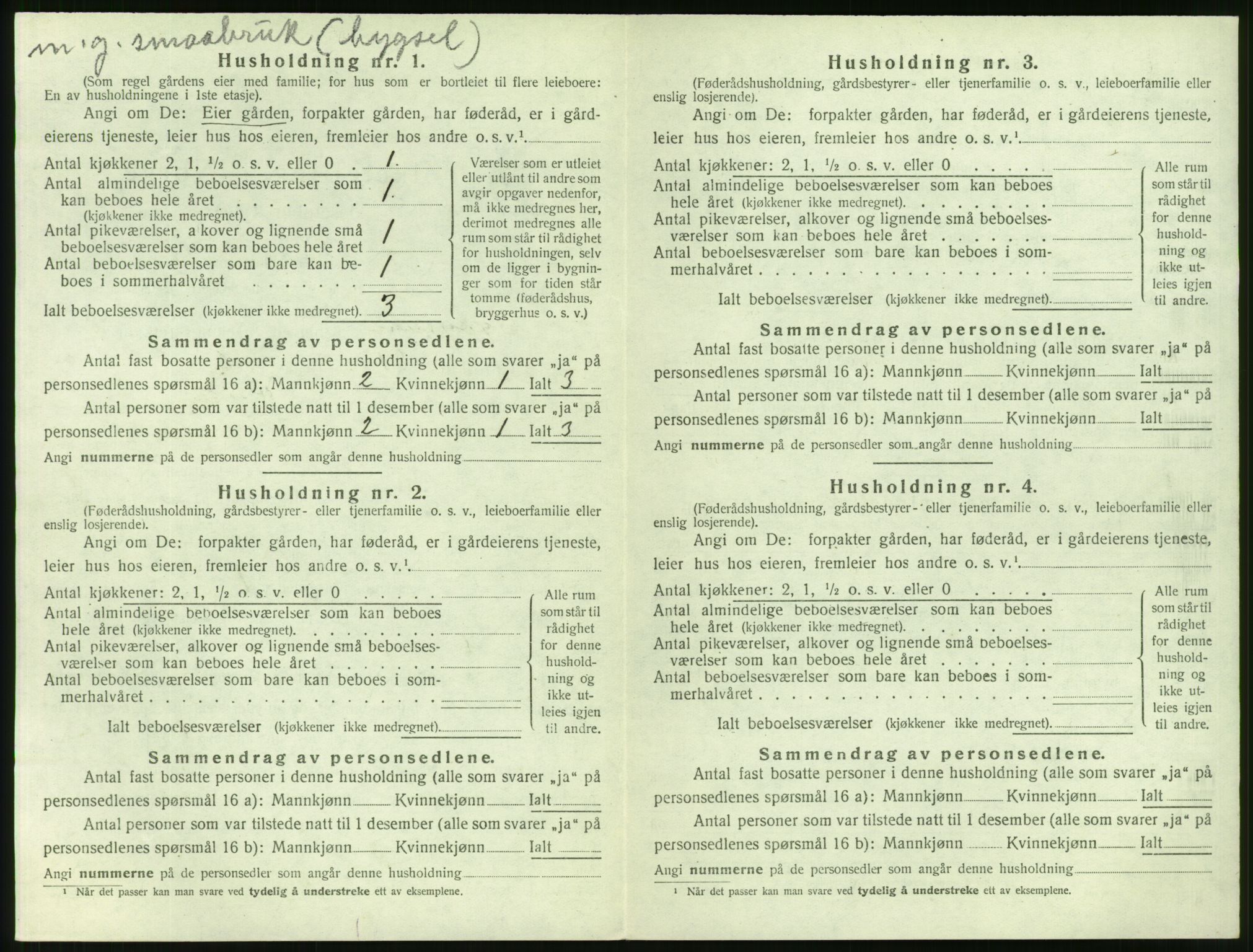 SAT, 1920 census for Sykkylven, 1920, p. 656