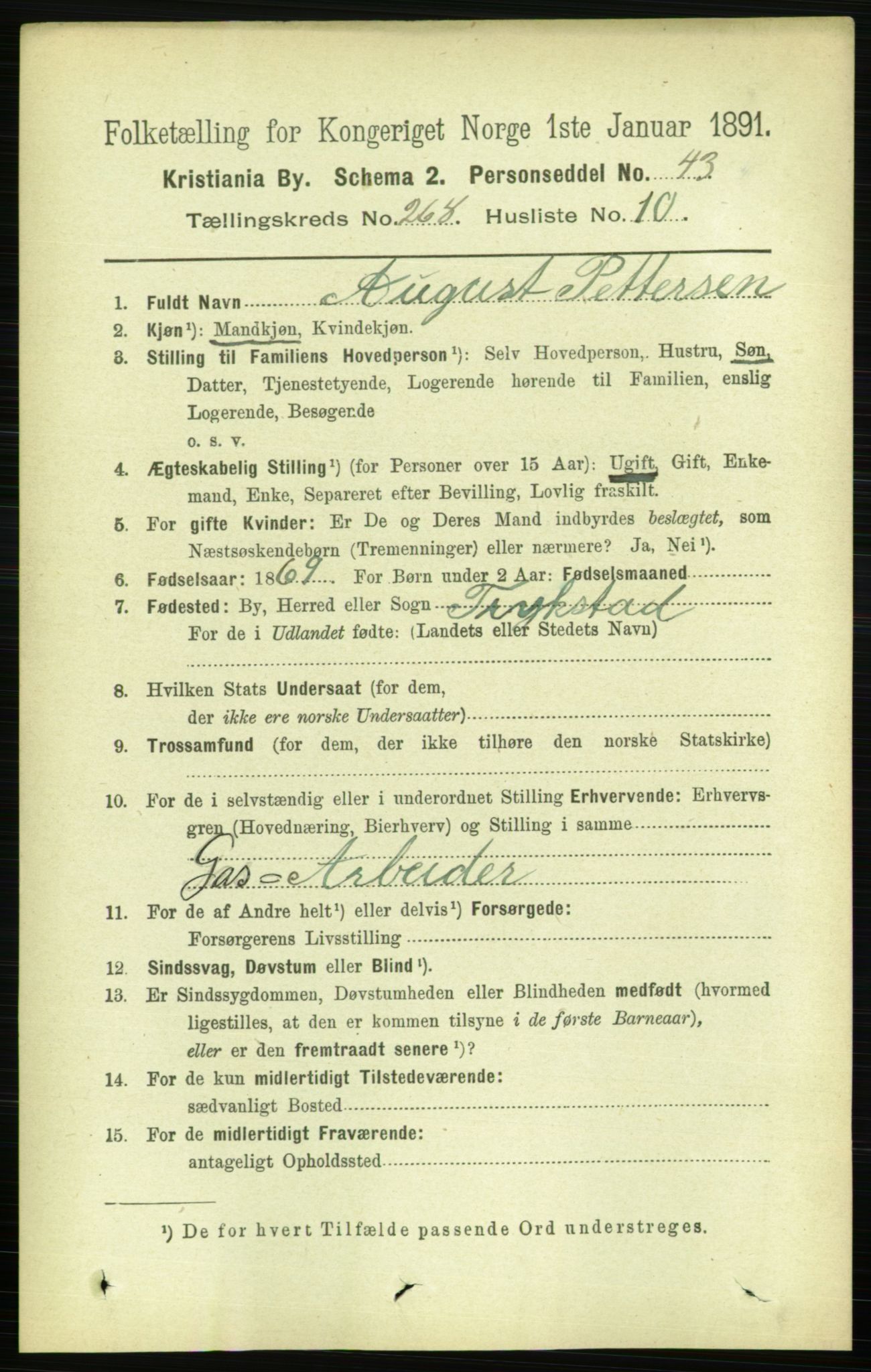 RA, 1891 census for 0301 Kristiania, 1891, p. 162296
