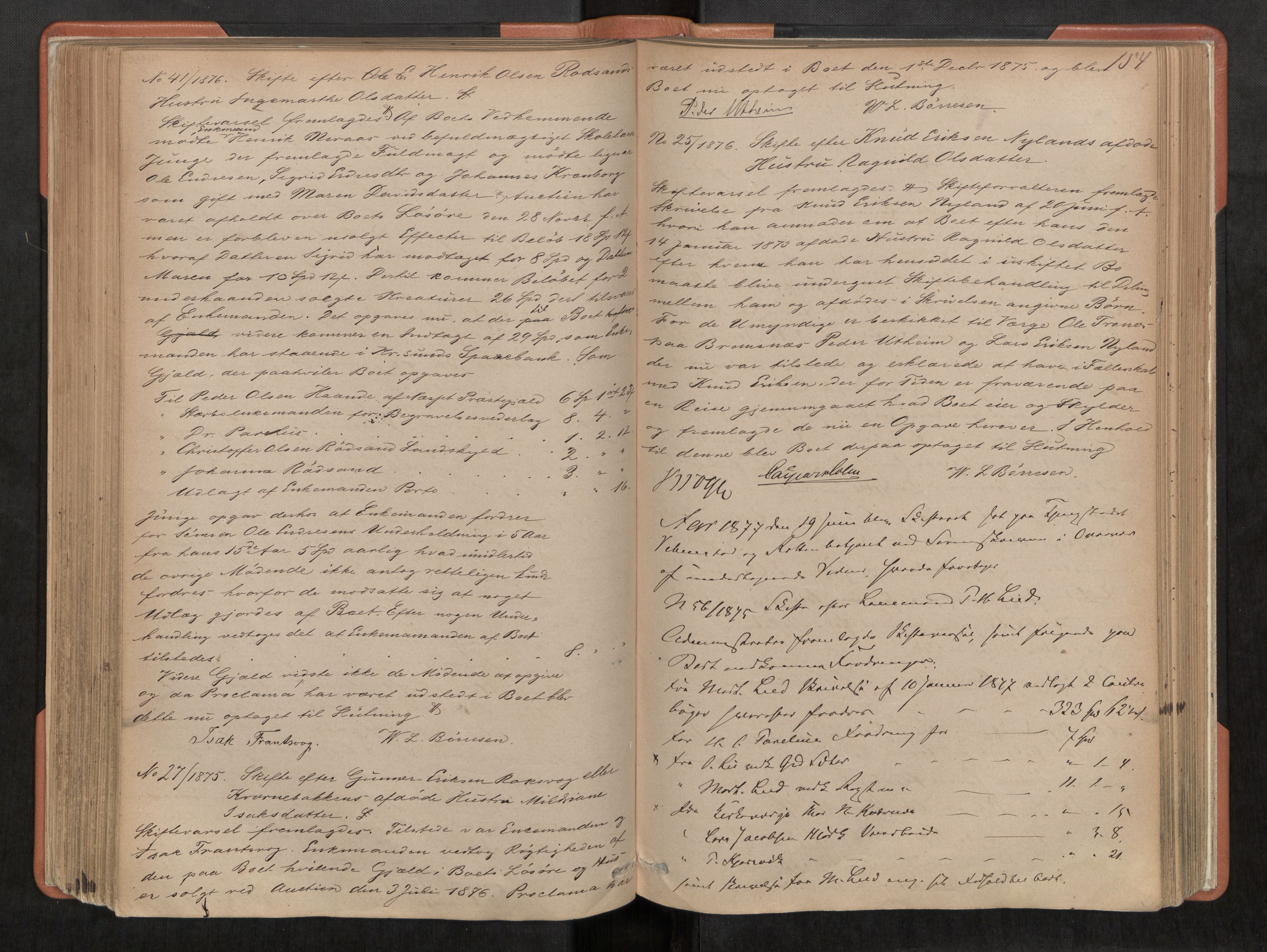 Nordmøre sorenskriveri, AV/SAT-A-4132/1/3/3B/L0003: Forhandlingsprotokoll nr. 03, 1871-1881, p. 154