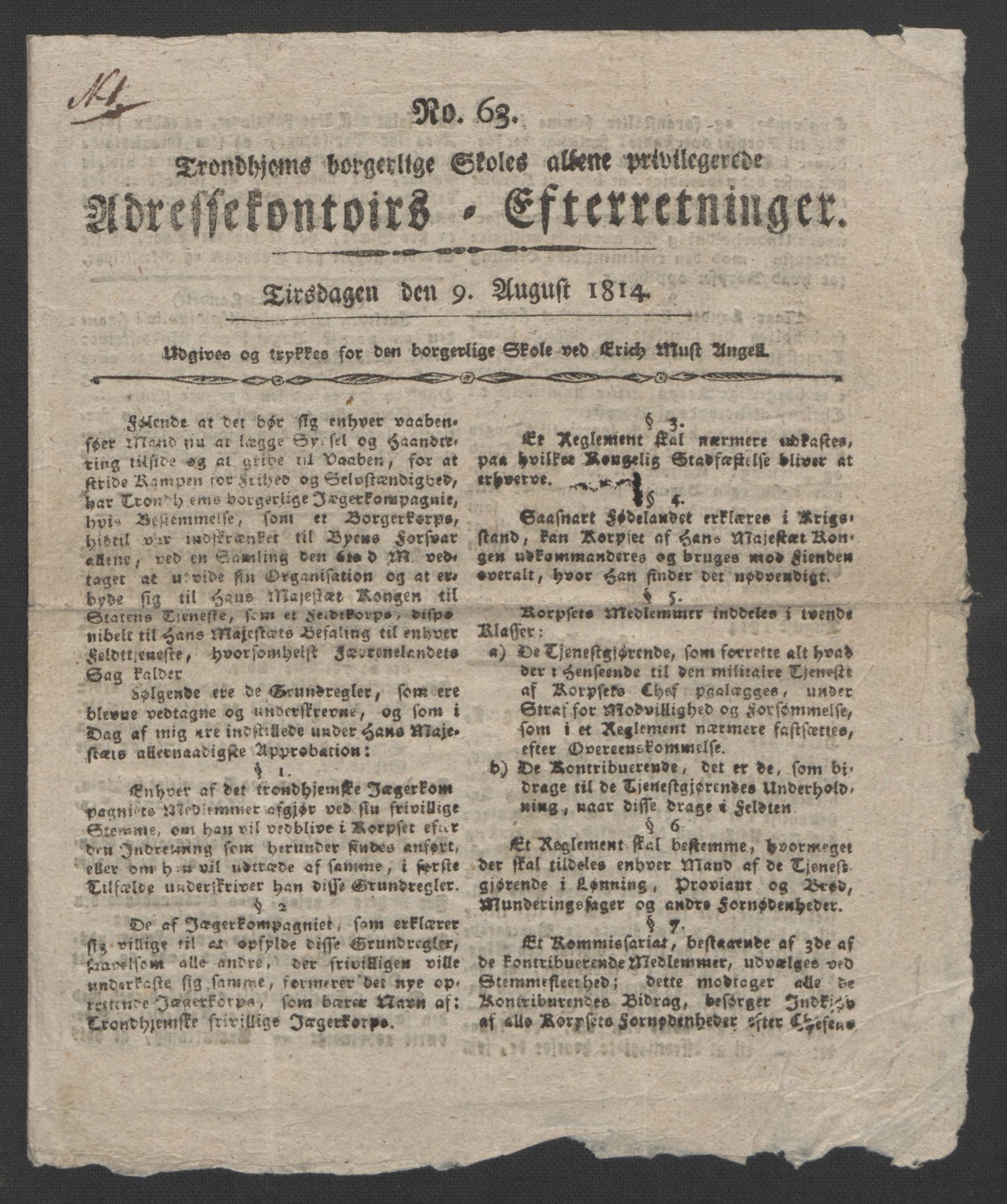 Faye, Andreas, AV/RA-PA-0015/F/Fh/L0031/0003: -- / Carl Falsen og thrønderne 1814, p. 4