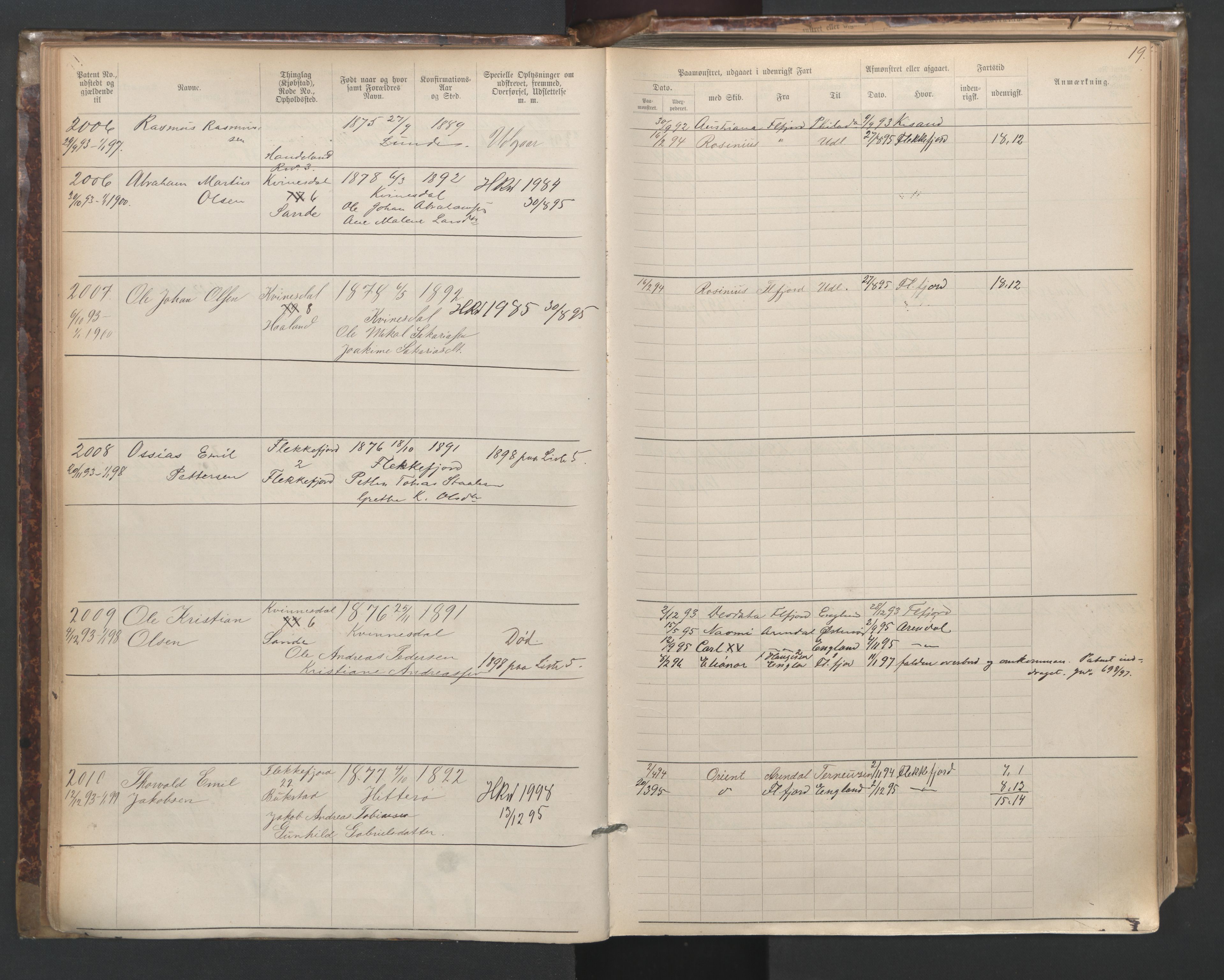 Flekkefjord mønstringskrets, SAK/2031-0018/F/Fa/L0003: Annotasjonsrulle nr 1921-2963 med register, N-3, 1892-1948, p. 48