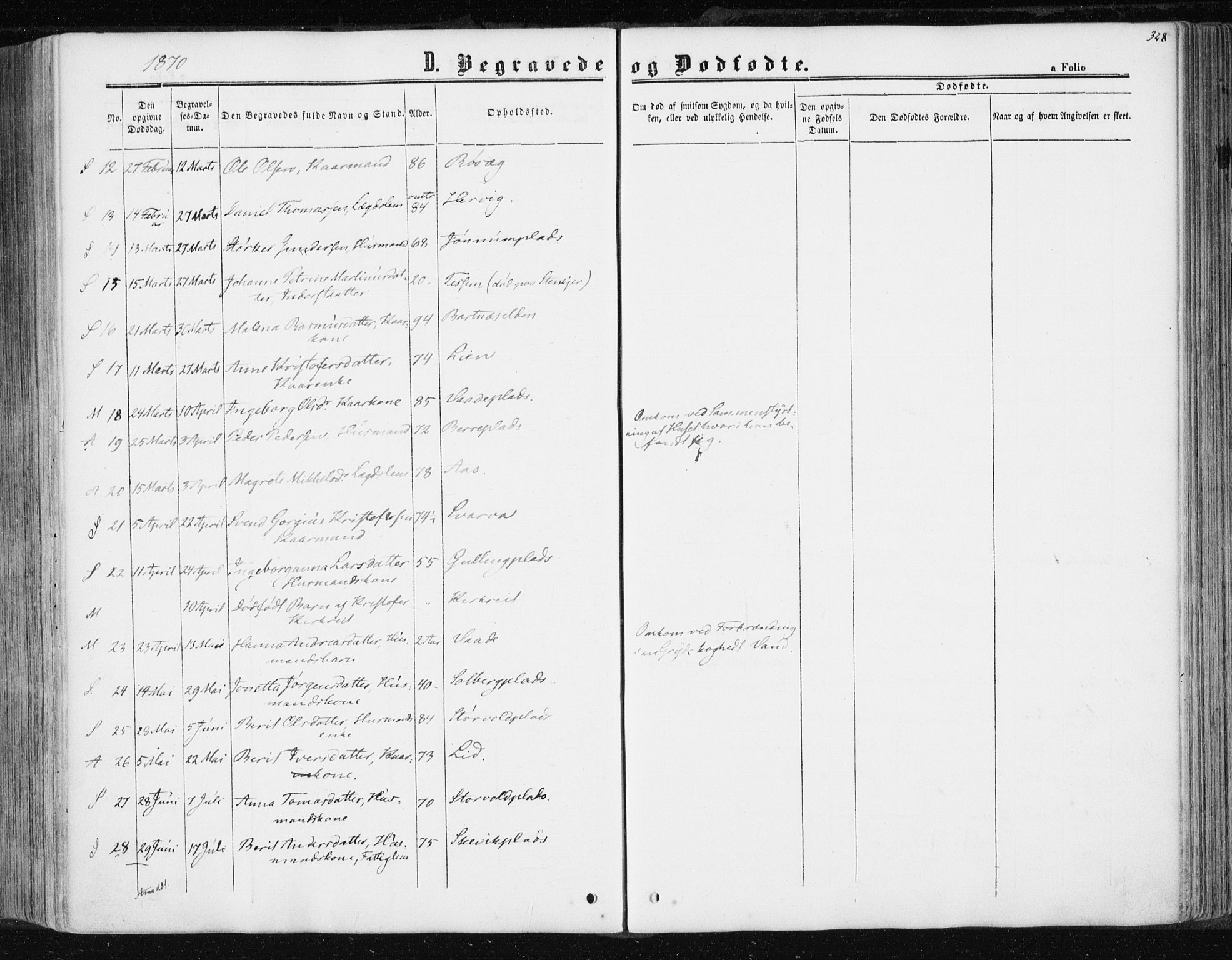 Ministerialprotokoller, klokkerbøker og fødselsregistre - Nord-Trøndelag, AV/SAT-A-1458/741/L0394: Parish register (official) no. 741A08, 1864-1877, p. 328