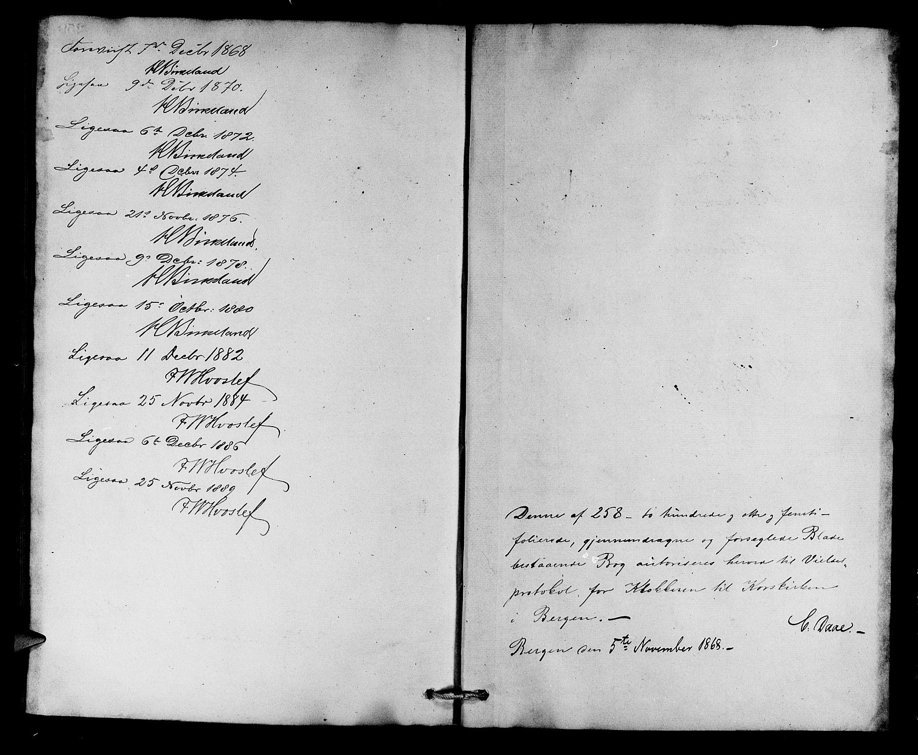 Korskirken sokneprestembete, AV/SAB-A-76101/H/Hab: Parish register (copy) no. D 2, 1867-1886