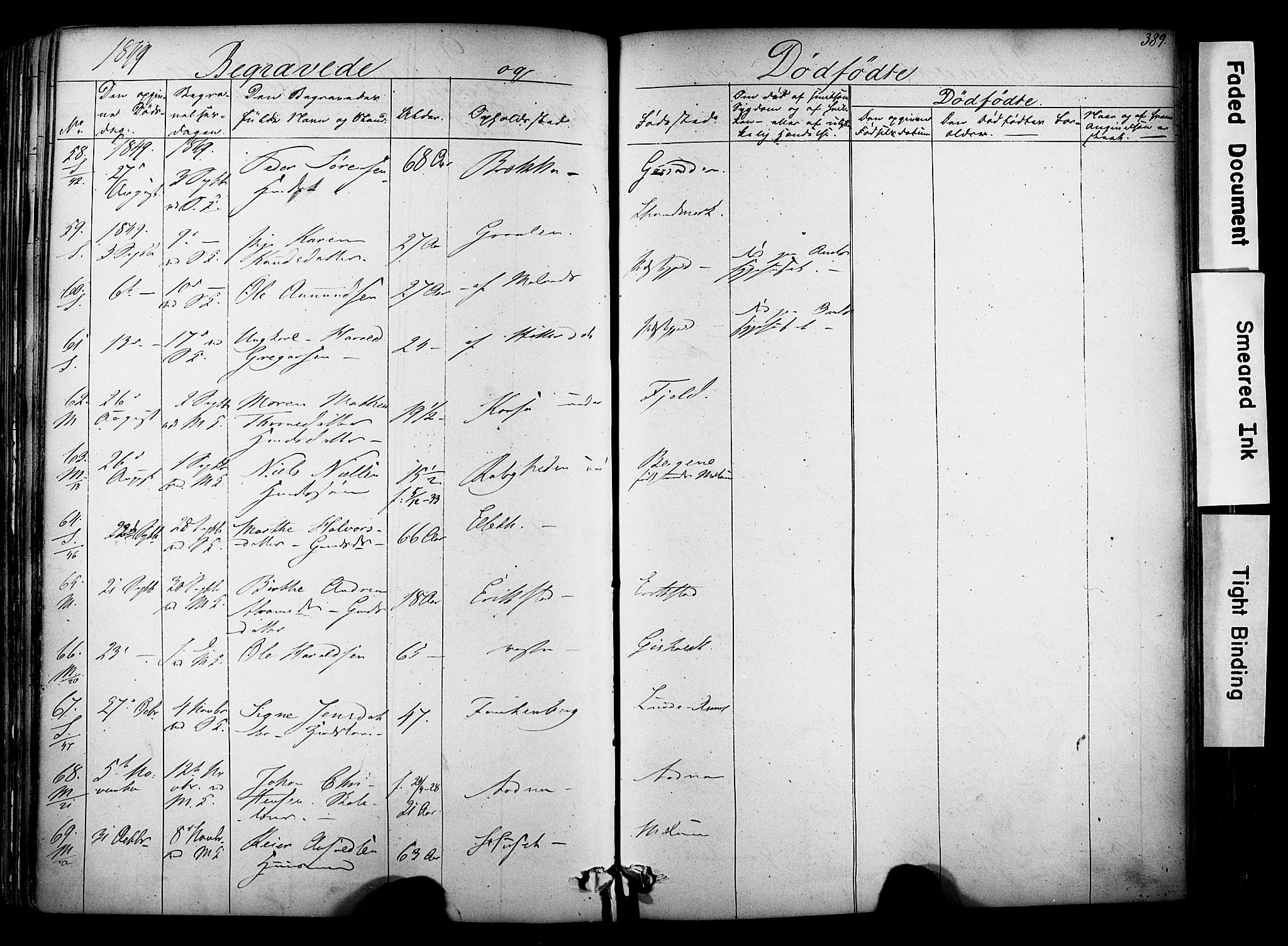 Solum kirkebøker, SAKO/A-306/F/Fa/L0006: Parish register (official) no. I 6, 1844-1855, p. 389