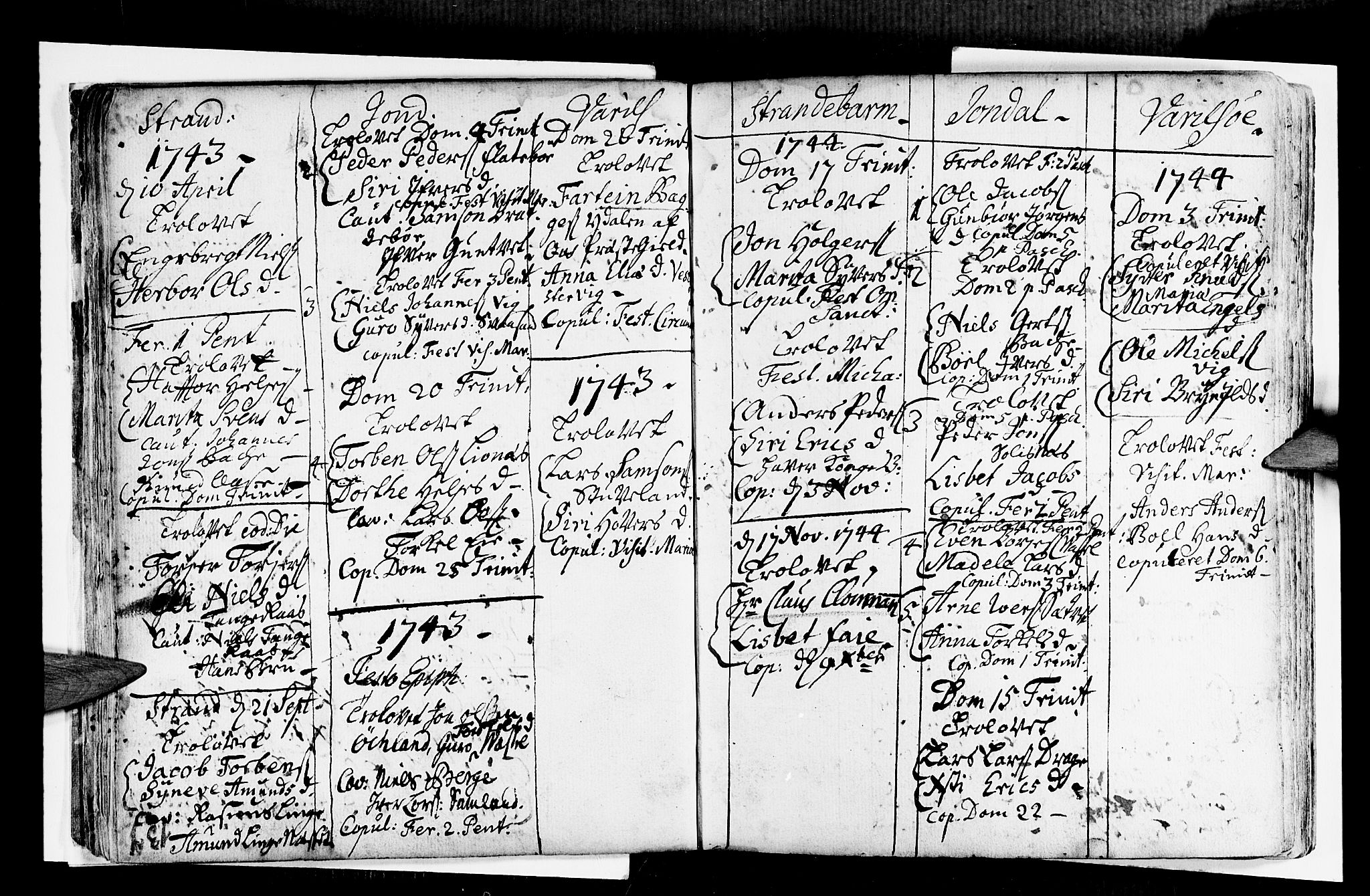 Strandebarm sokneprestembete, AV/SAB-A-78401/H/Haa: Parish register (official) no. A 2 /1, 1727-1750, p. 137