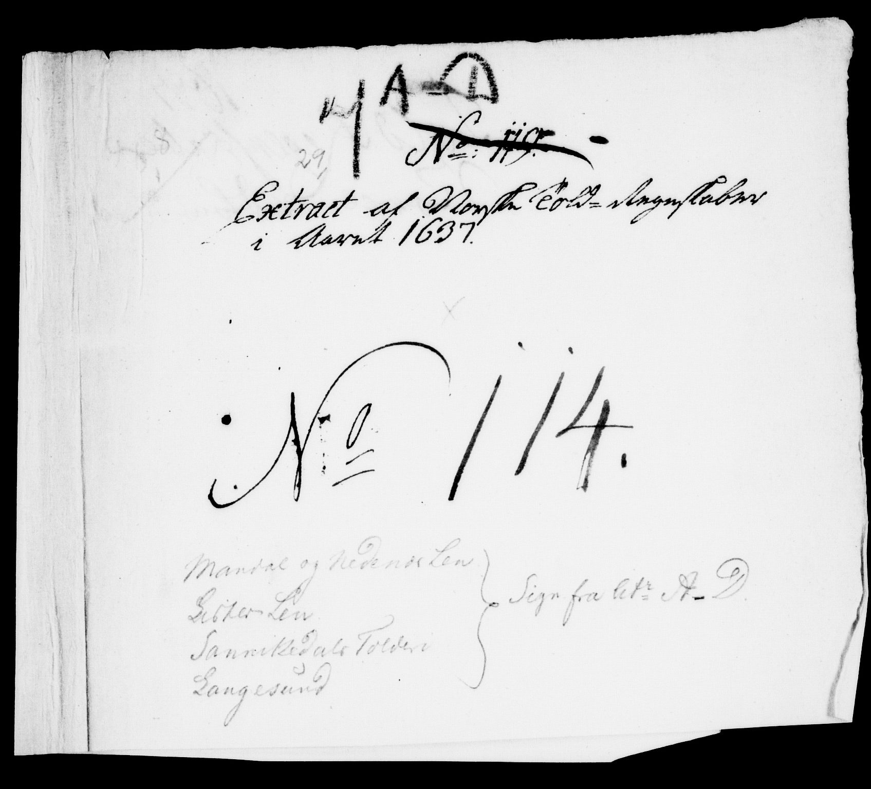 Danske Kanselli, Skapsaker, RA/EA-4061/F/L0006: Skap 8, pakke 119-149B, 1610-1735, p. 2