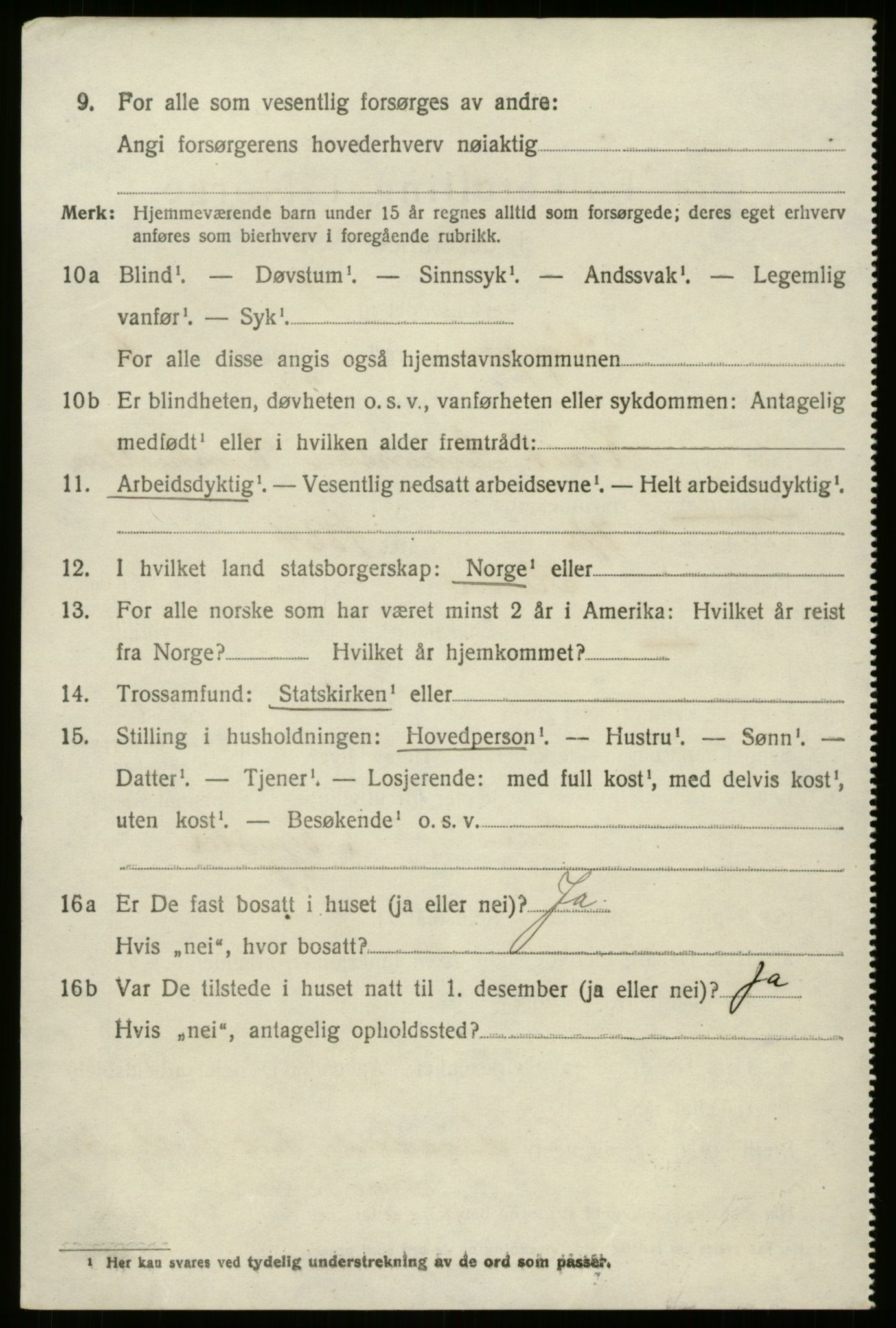 SAB, 1920 census for Gloppen, 1920, p. 4065