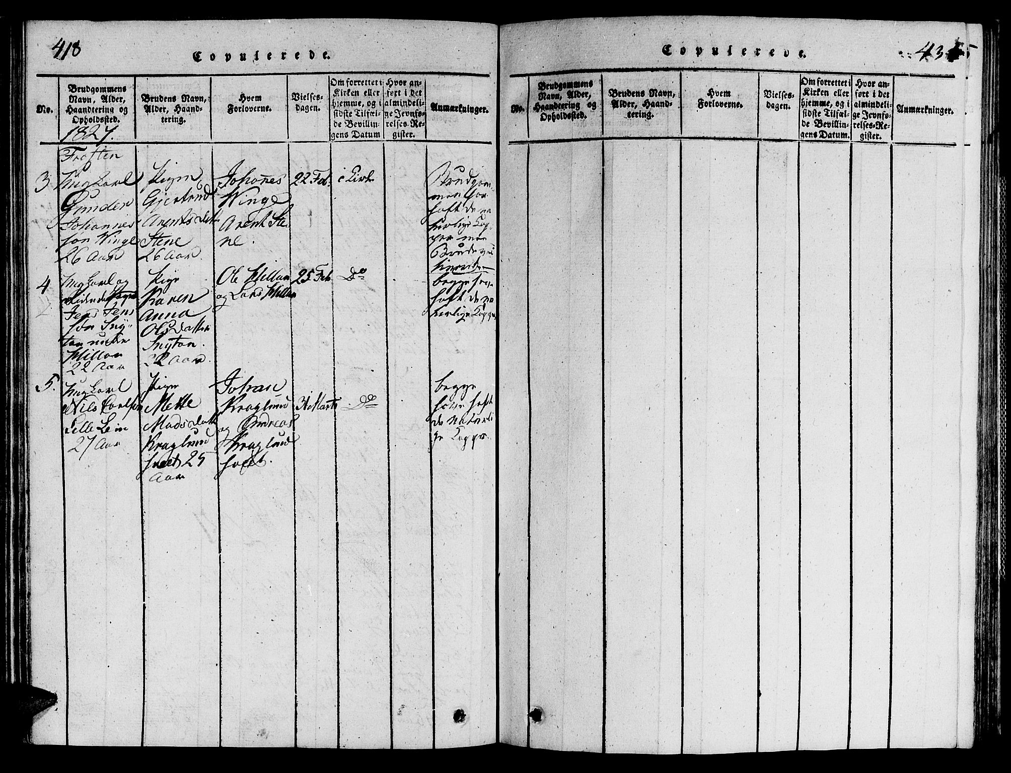 Ministerialprotokoller, klokkerbøker og fødselsregistre - Nord-Trøndelag, SAT/A-1458/713/L0112: Parish register (official) no. 713A04 /1, 1817-1827, p. 418-434