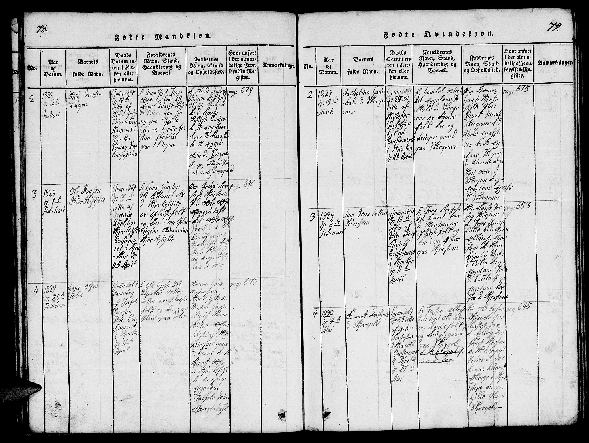Ministerialprotokoller, klokkerbøker og fødselsregistre - Møre og Romsdal, SAT/A-1454/541/L0546: Parish register (copy) no. 541C01, 1818-1856, p. 78-79