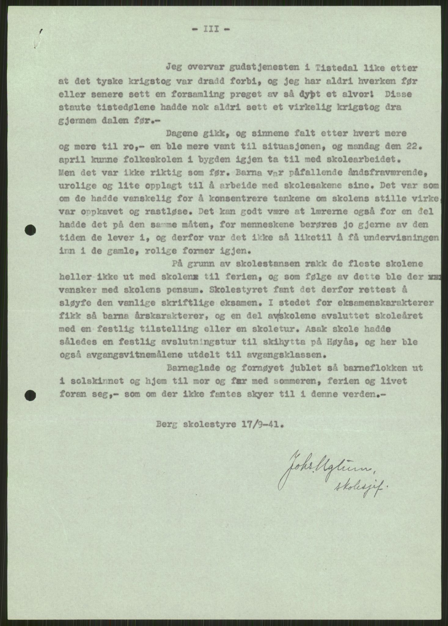 Forsvaret, Forsvarets krigshistoriske avdeling, AV/RA-RAFA-2017/Y/Ya/L0013: II-C-11-31 - Fylkesmenn.  Rapporter om krigsbegivenhetene 1940., 1940, p. 38