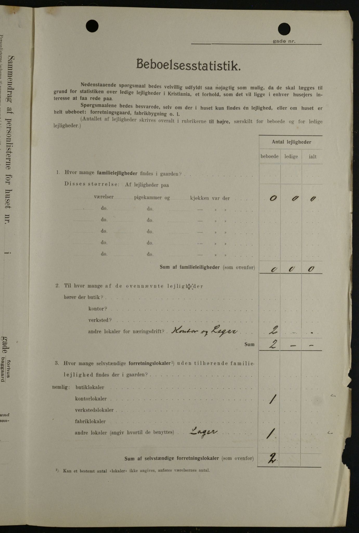 OBA, Municipal Census 1908 for Kristiania, 1908, p. 91243