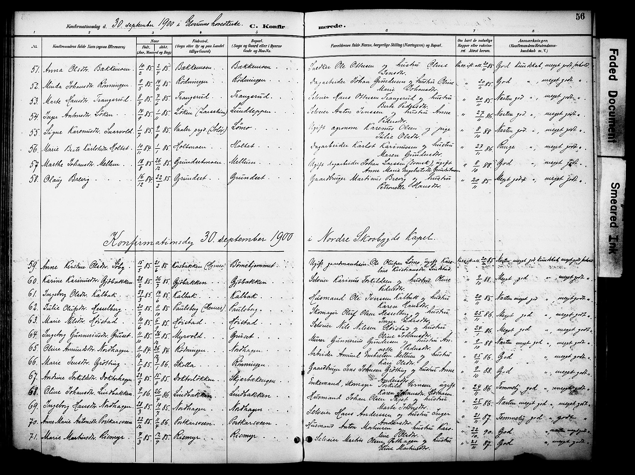 Elverum prestekontor, AV/SAH-PREST-044/H/Ha/Haa/L0015: Parish register (official) no. 15, 1893-1913, p. 56