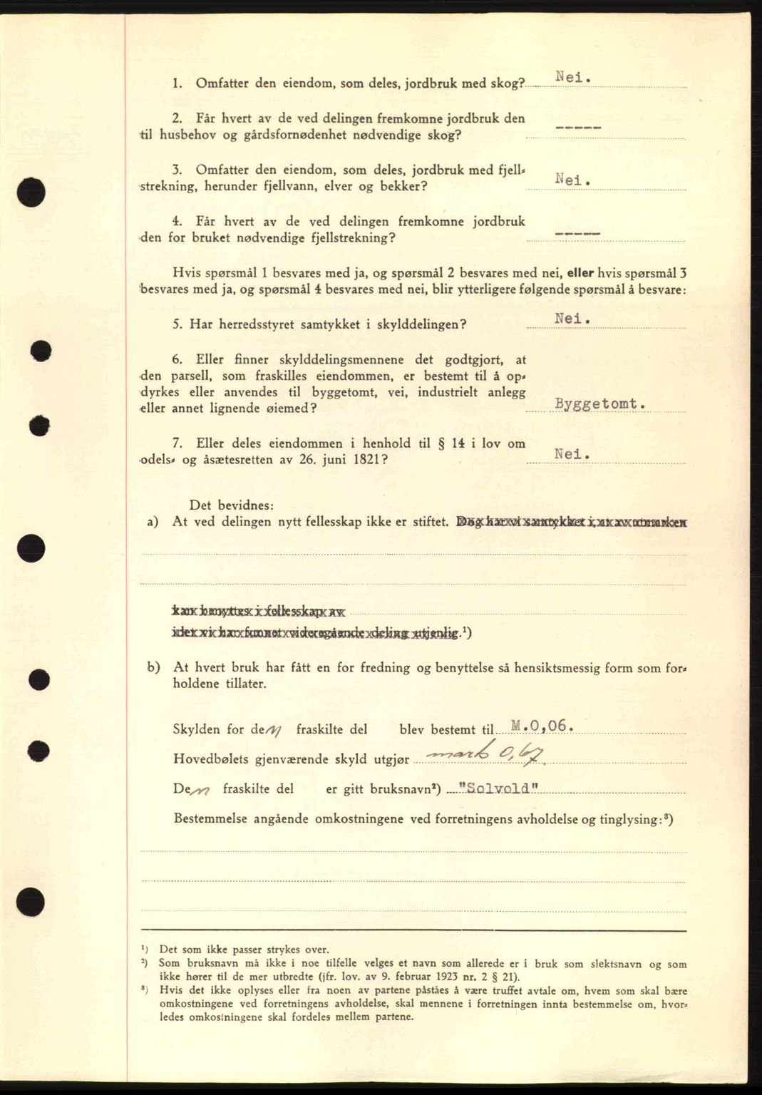 Nordre Sunnmøre sorenskriveri, SAT/A-0006/1/2/2C/2Ca: Mortgage book no. A11, 1941-1941, Diary no: : 816/1941