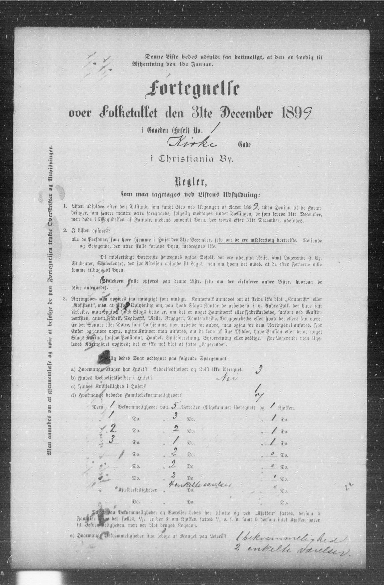 OBA, Municipal Census 1899 for Kristiania, 1899, p. 6497