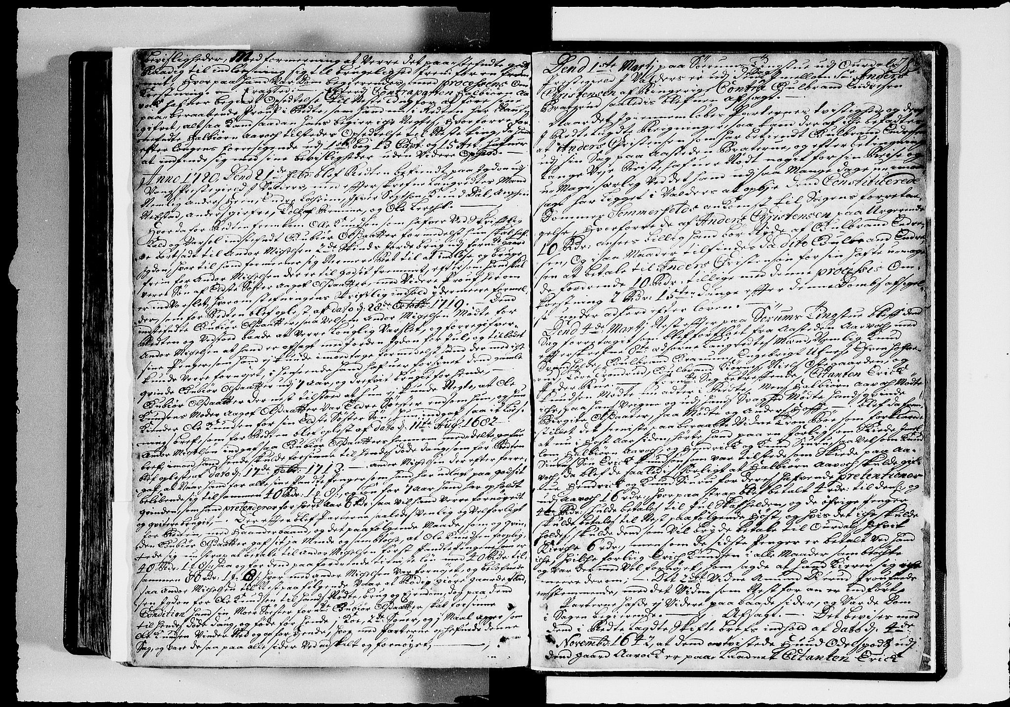 Hadeland, Land og Valdres sorenskriveri, AV/SAH-TING-028/G/Gb/L0047: Tingbok, 1717-1720, p. 282b-283a