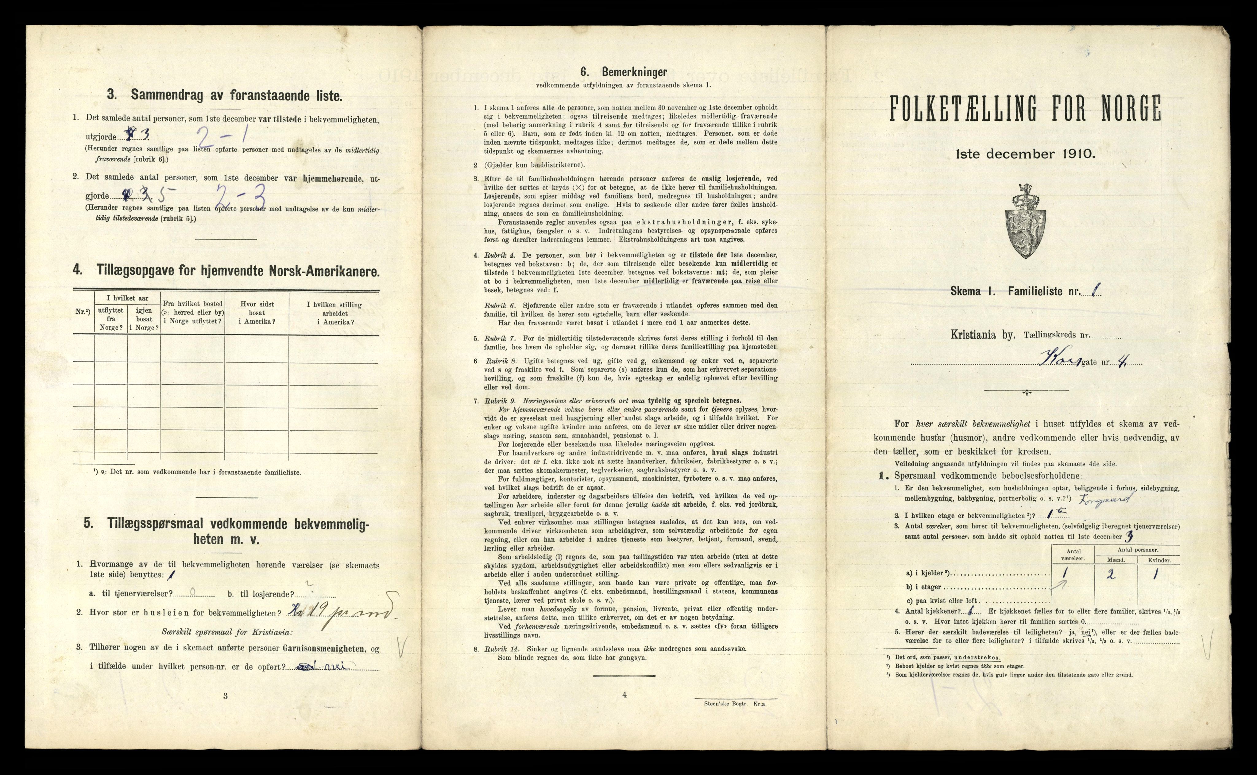 RA, 1910 census for Kristiania, 1910, p. 52585