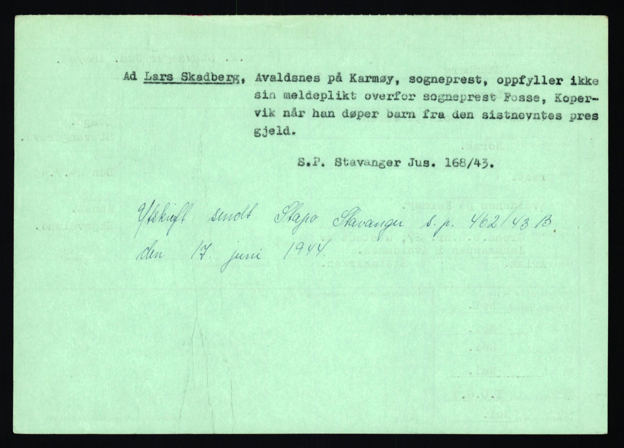Statspolitiet - Hovedkontoret / Osloavdelingen, AV/RA-S-1329/C/Ca/L0014: Seterlien - Svartås, 1943-1945, p. 643
