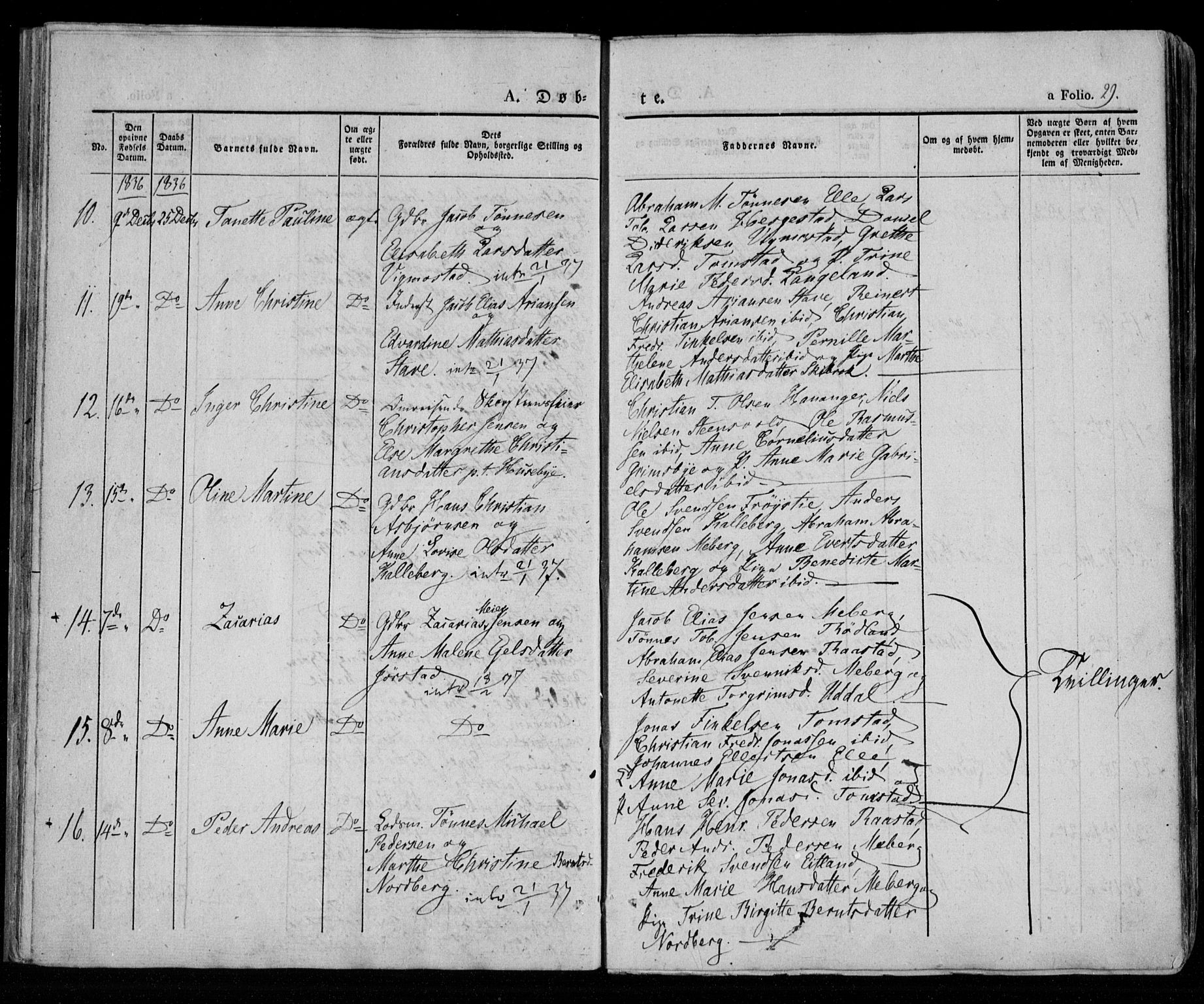 Lista sokneprestkontor, SAK/1111-0027/F/Fa/L0009: Parish register (official) no. A 9, 1835-1846, p. 29