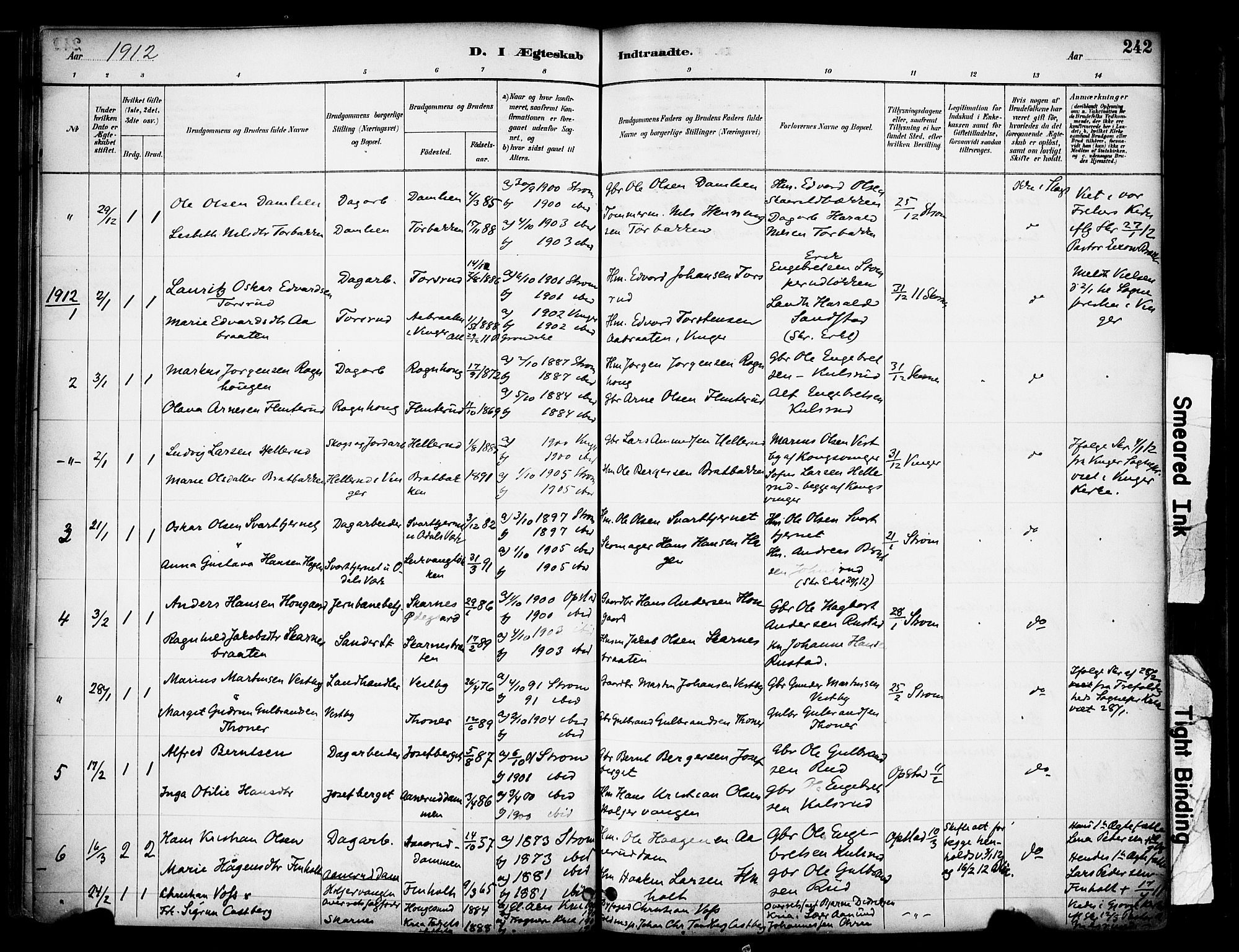 Sør-Odal prestekontor, SAH/PREST-030/H/Ha/Haa/L0007: Parish register (official) no. 7, 1886-1925, p. 242