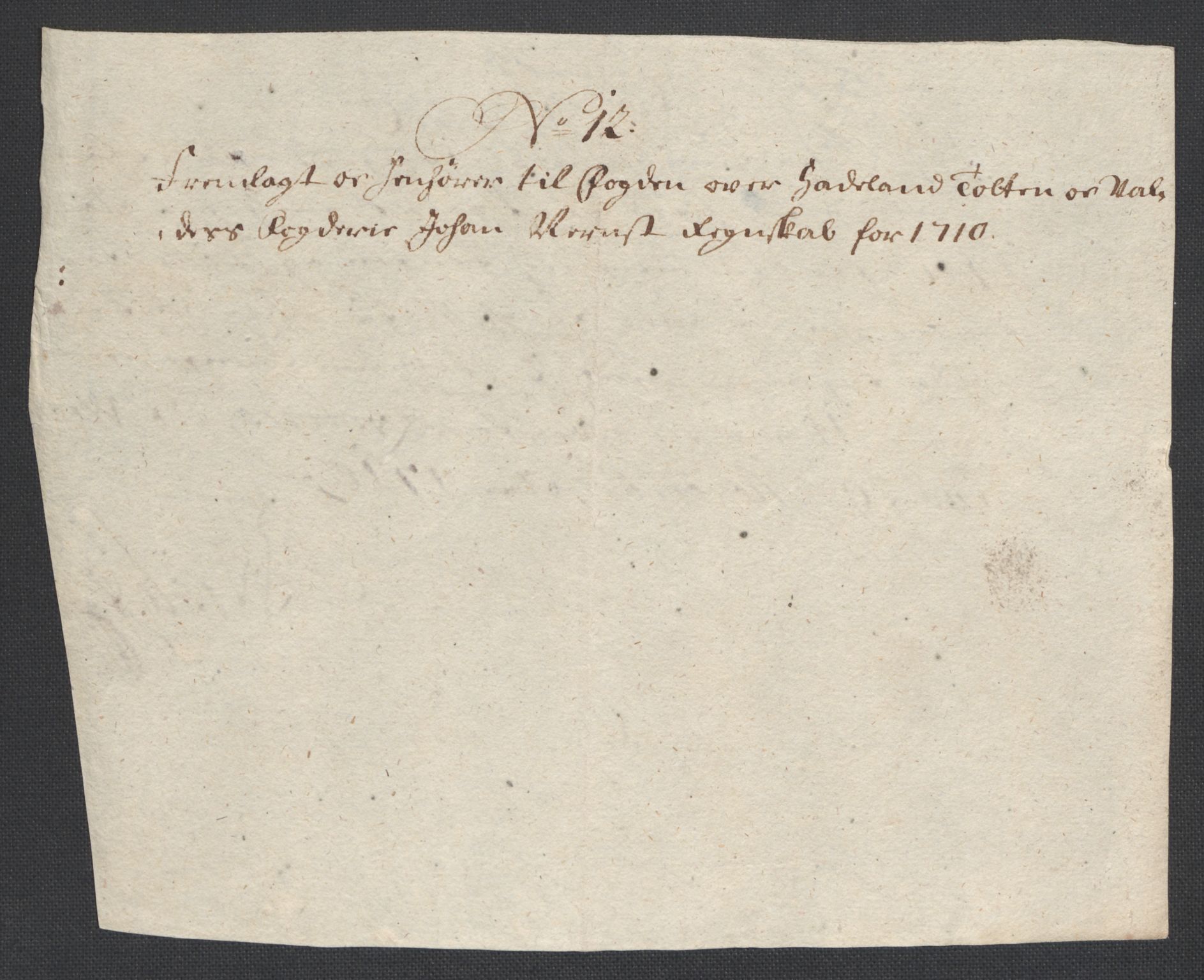 Rentekammeret inntil 1814, Reviderte regnskaper, Fogderegnskap, RA/EA-4092/R18/L1307: Fogderegnskap Hadeland, Toten og Valdres, 1710, p. 49