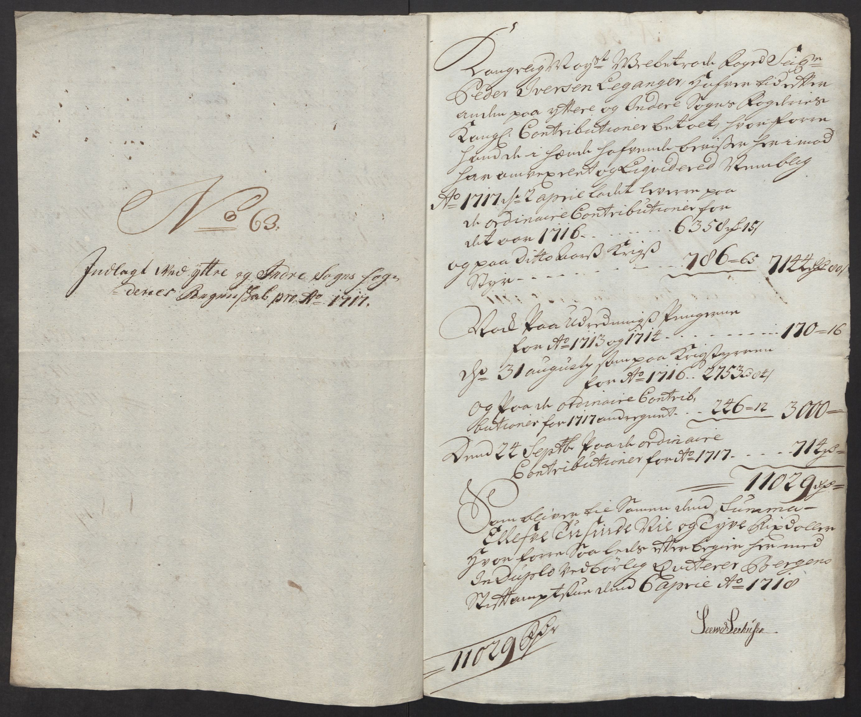 Rentekammeret inntil 1814, Reviderte regnskaper, Fogderegnskap, AV/RA-EA-4092/R52/L3321: Fogderegnskap Sogn, 1717-1718, p. 266