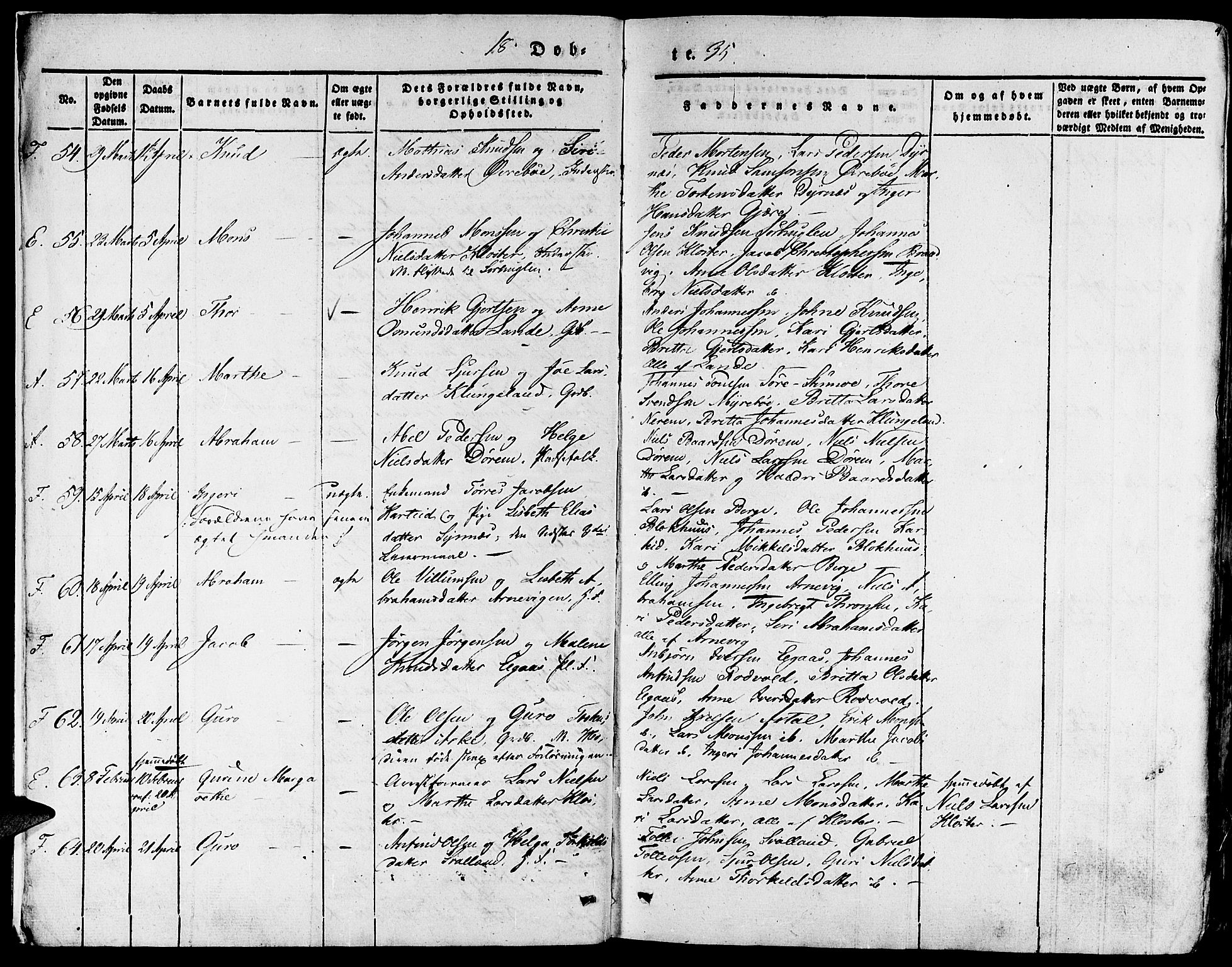 Fjelberg sokneprestembete, SAB/A-75201/H/Haa: Parish register (official) no. A 6, 1835-1851, p. 4