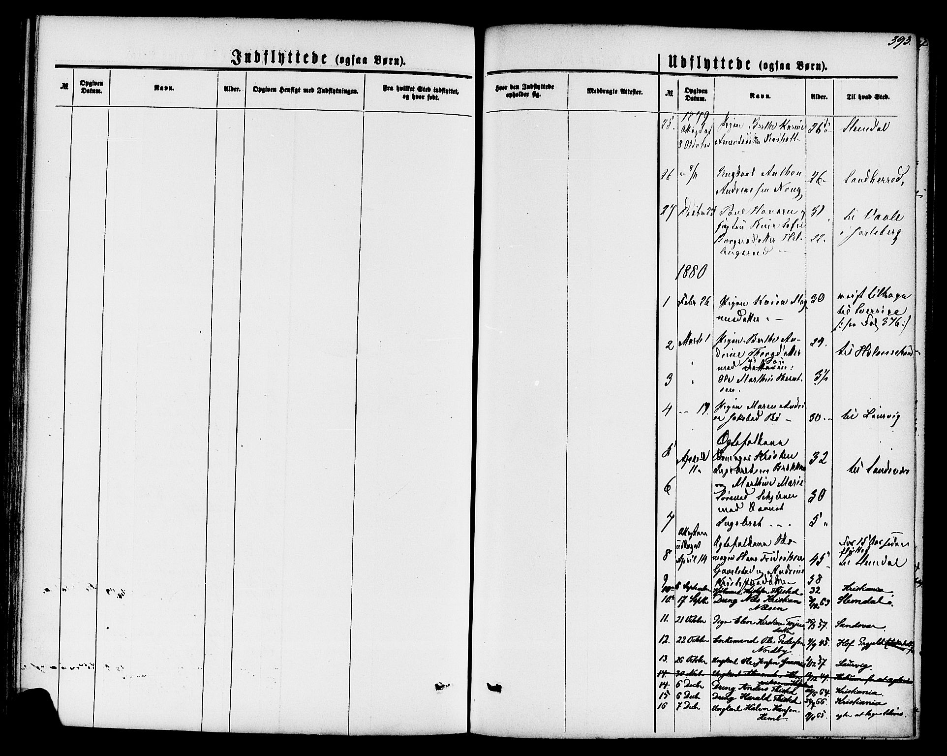 Lardal kirkebøker, AV/SAKO-A-350/F/Fa/L0007: Parish register (official) no. I 7, 1861-1880, p. 393