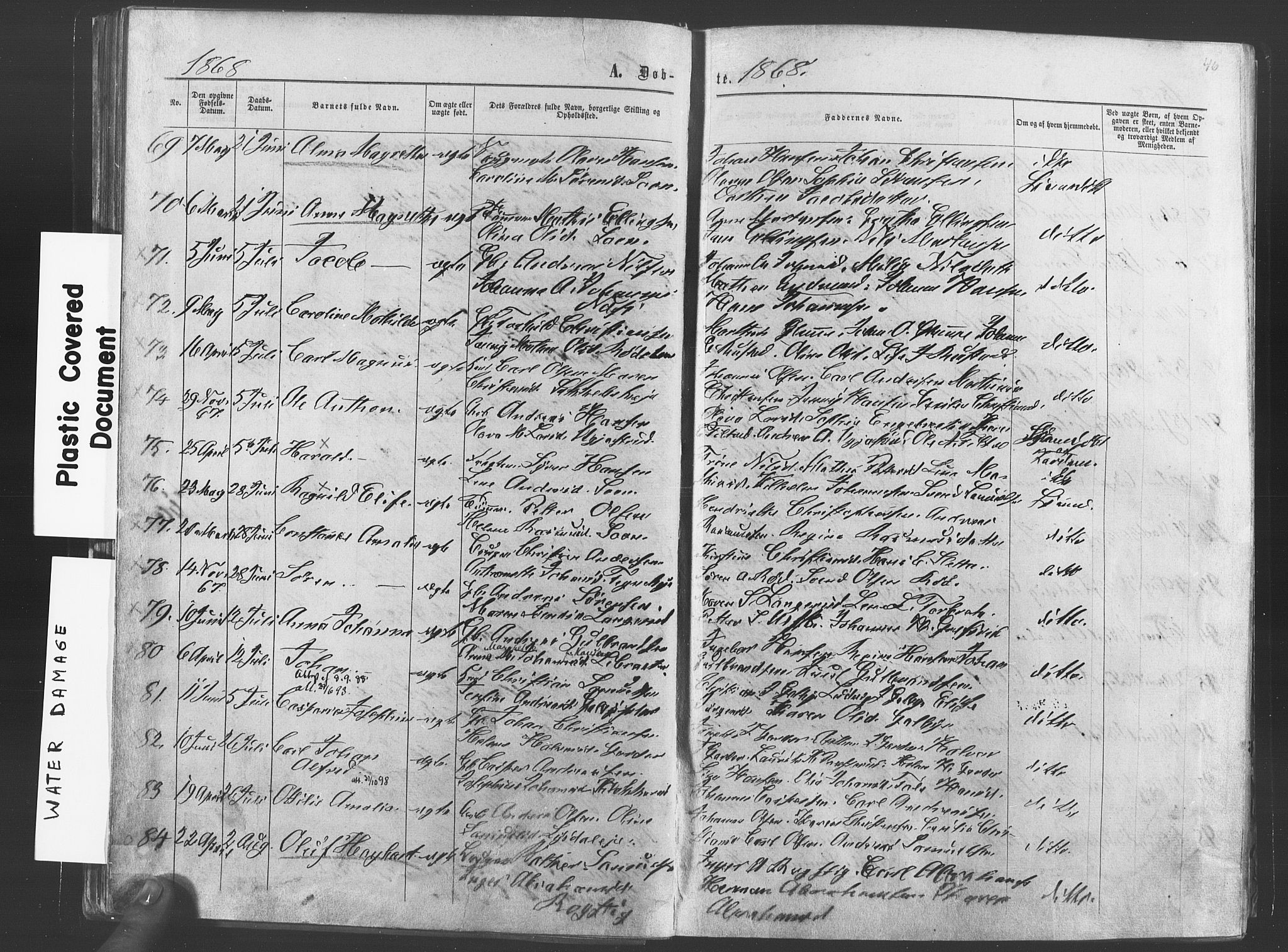 Vestby prestekontor Kirkebøker, AV/SAO-A-10893/F/Fa/L0008: Parish register (official) no. I 8, 1863-1877, p. 46