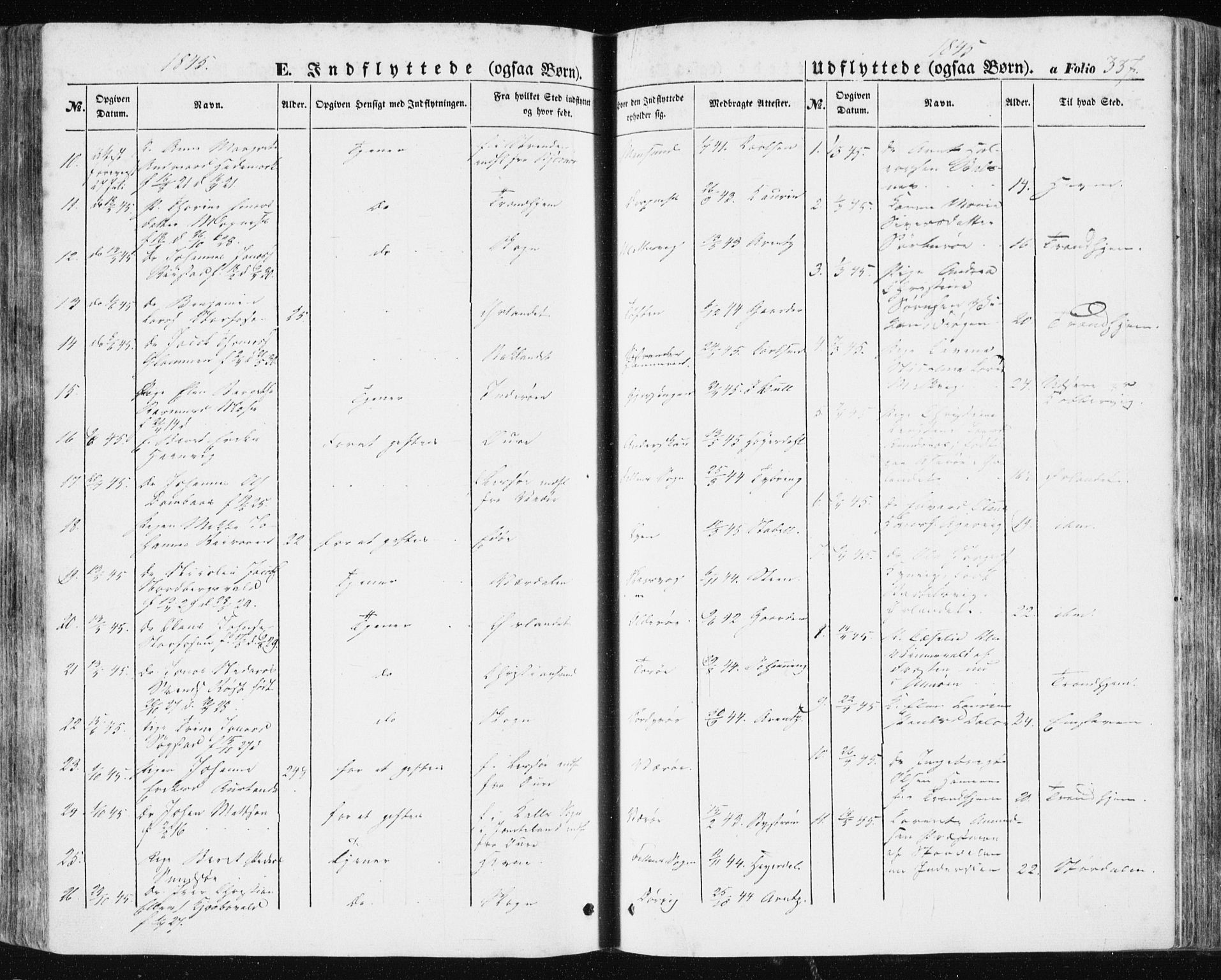 Ministerialprotokoller, klokkerbøker og fødselsregistre - Sør-Trøndelag, SAT/A-1456/634/L0529: Parish register (official) no. 634A05, 1843-1851, p. 337