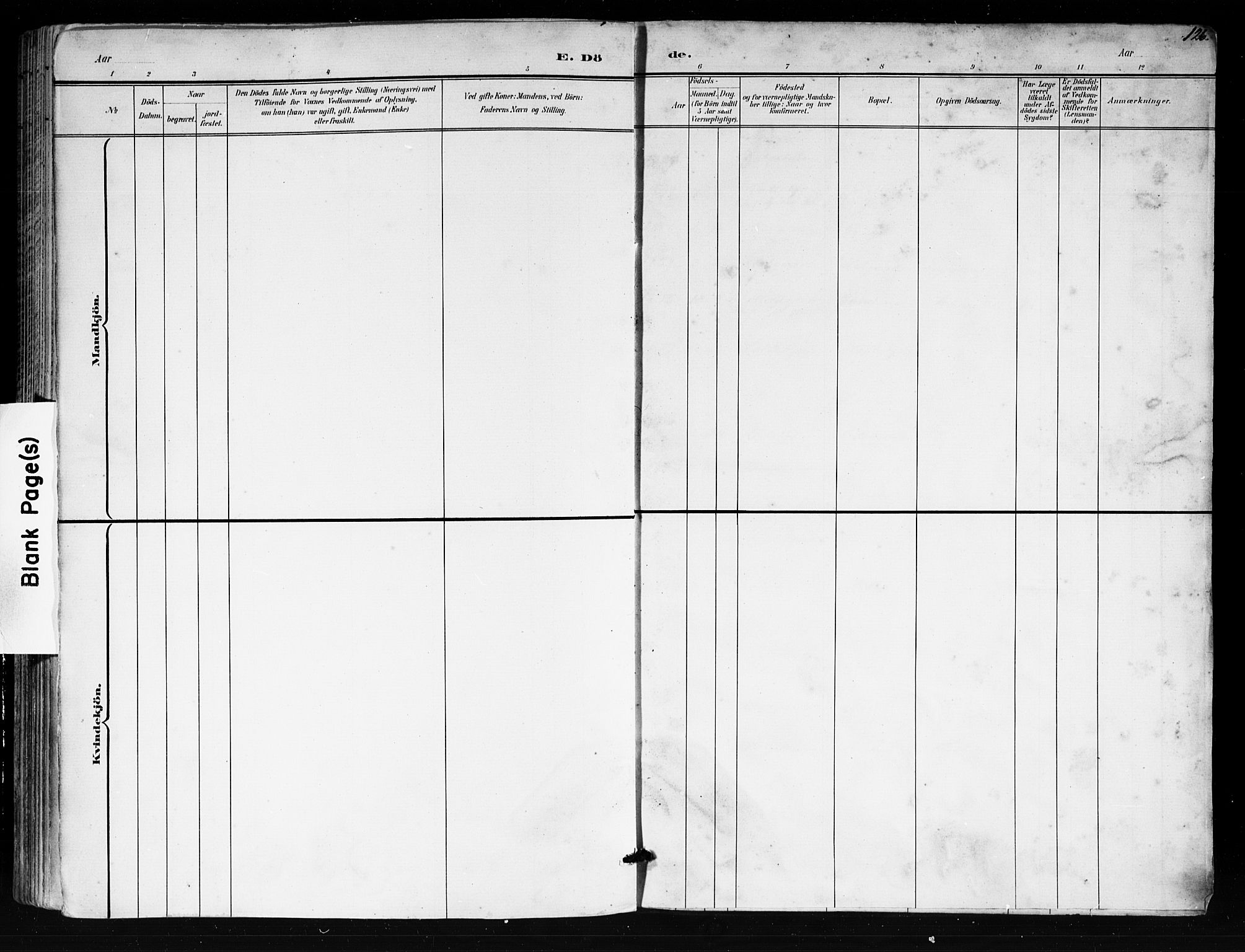 Tjøme kirkebøker, AV/SAKO-A-328/F/Fa/L0003: Parish register (official) no. I 3, 1891-1900, p. 126