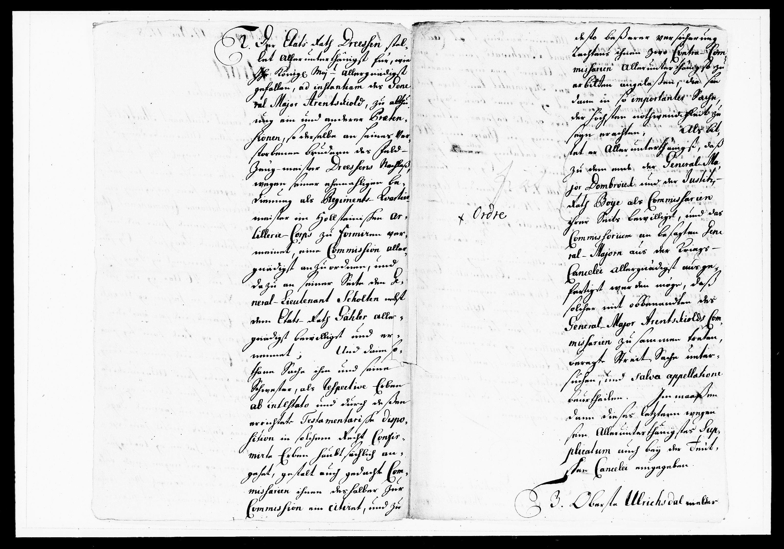 Krigskollegiet, Krigskancelliet, DRA/A-0006/-/1143-1150: Refererede sager, 1738, p. 488