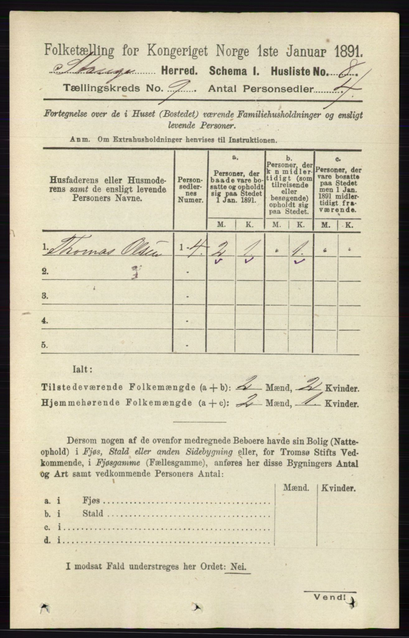 RA, 1891 census for 0417 Stange, 1891, p. 5939